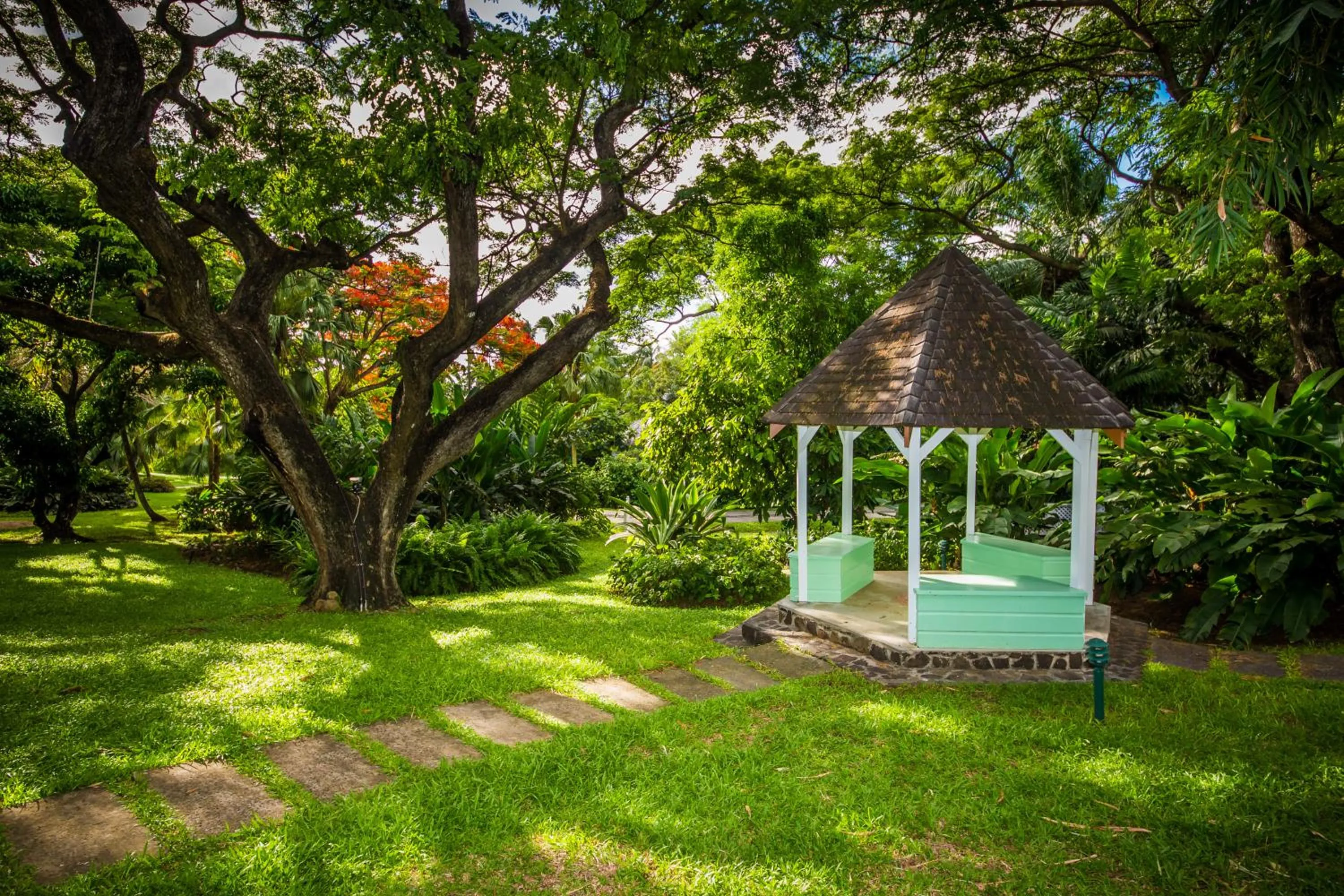 Garden view in East Winds St. Lucia- All Inclusive