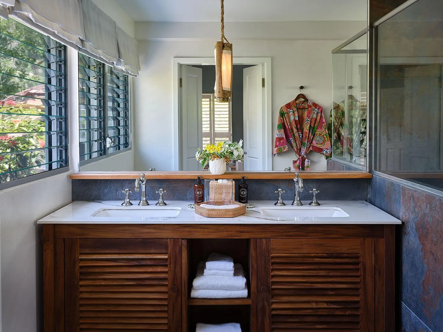 Bathroom in East Winds St. Lucia- All Inclusive