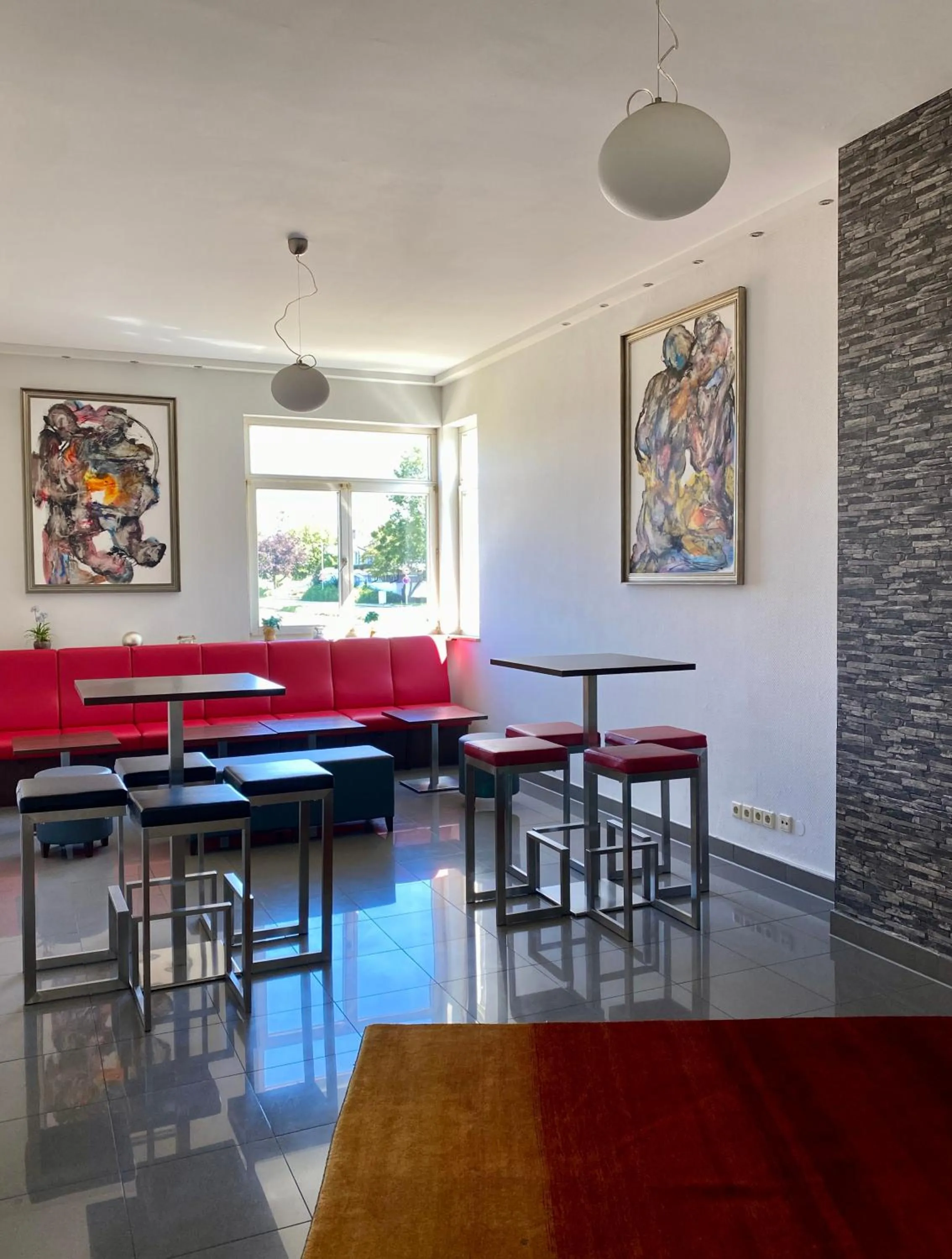 Lobby or reception in Albhotel Fortuna