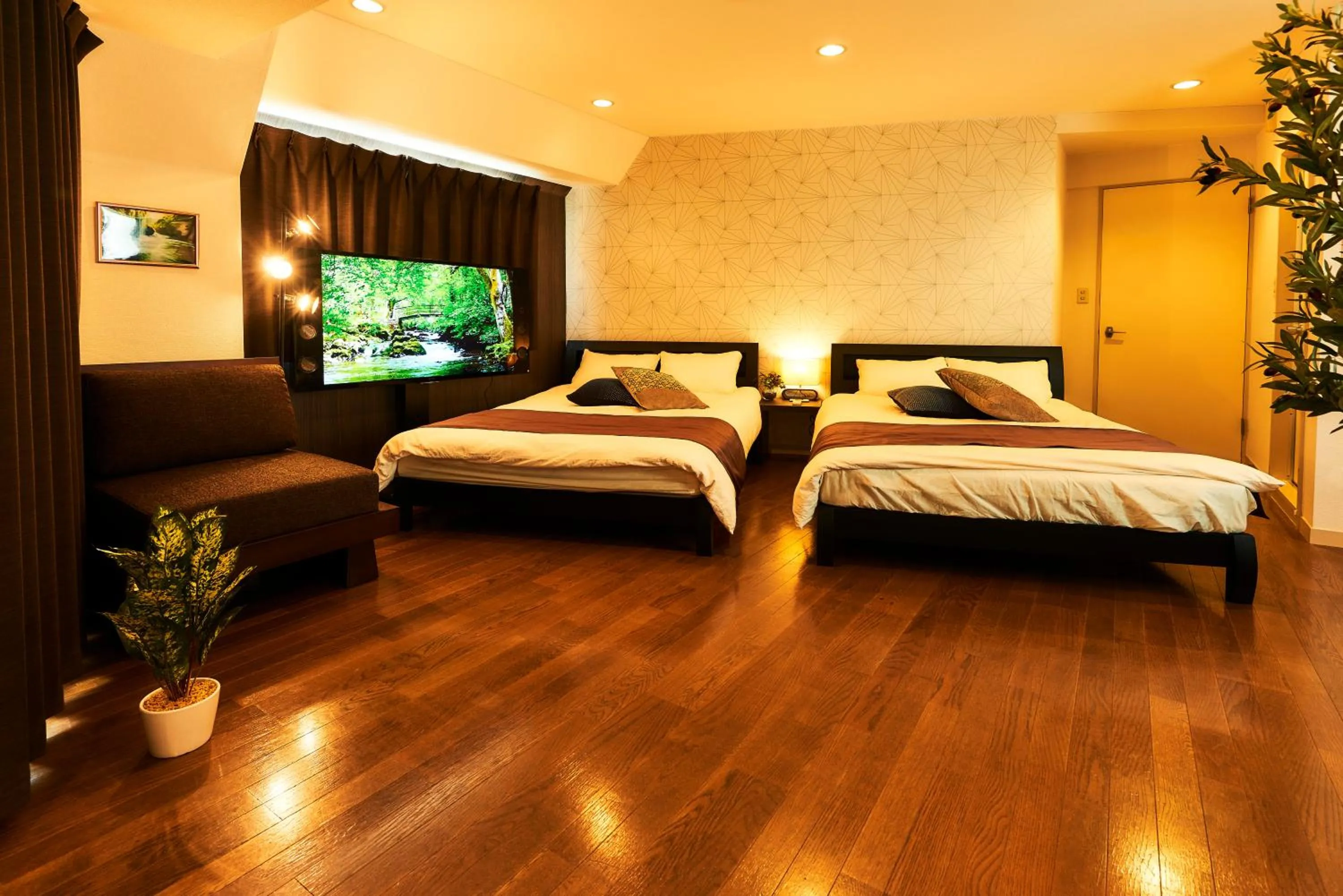 Bedroom, Bed in S'CASA NishiShinjuku