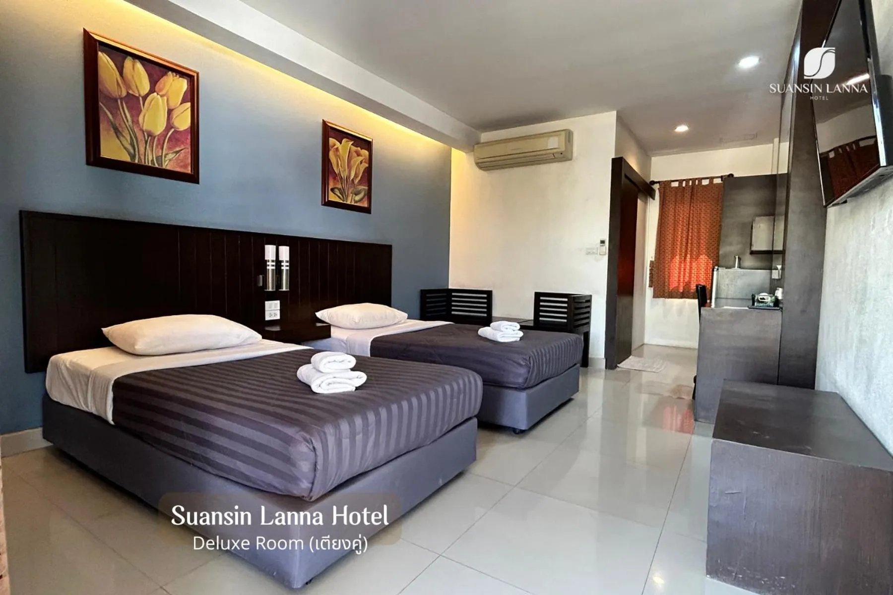 Bed in Suansin Lanna Hotel