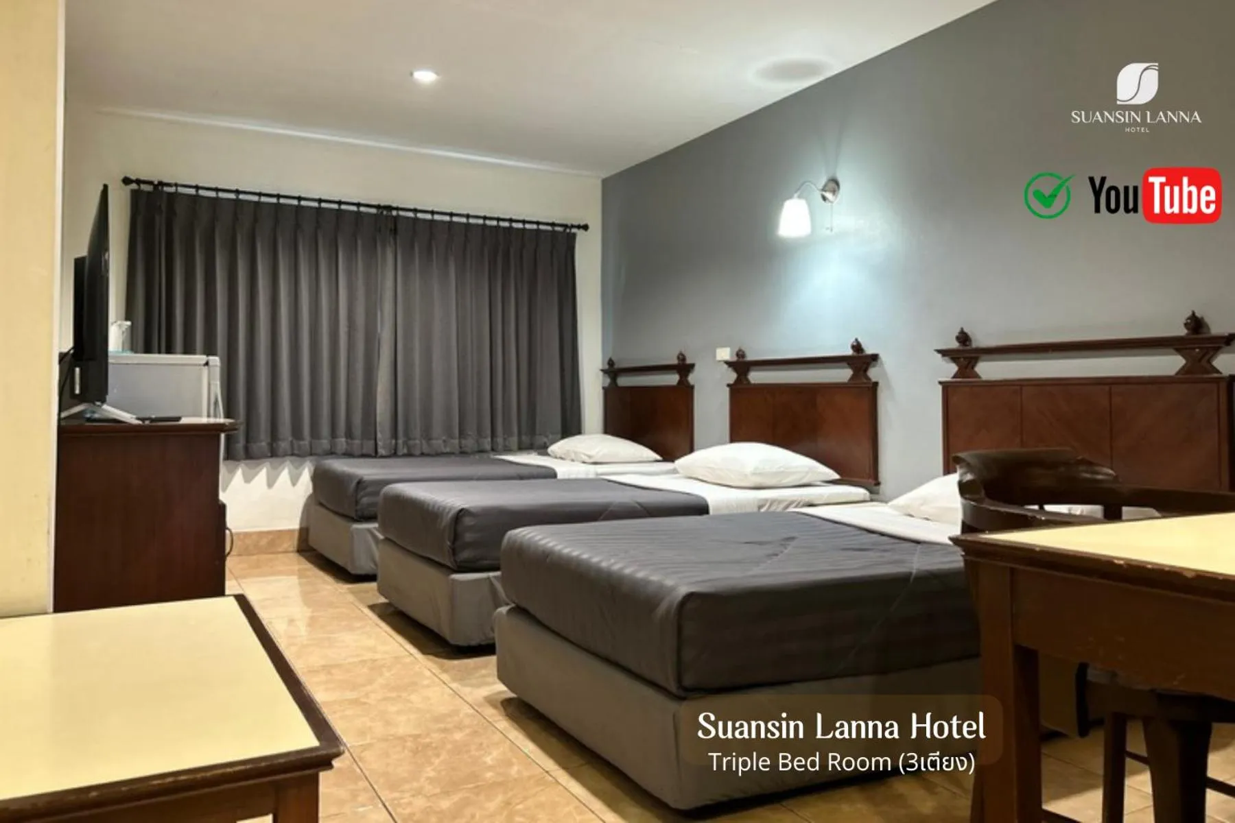 Bed in Suansin Lanna Hotel