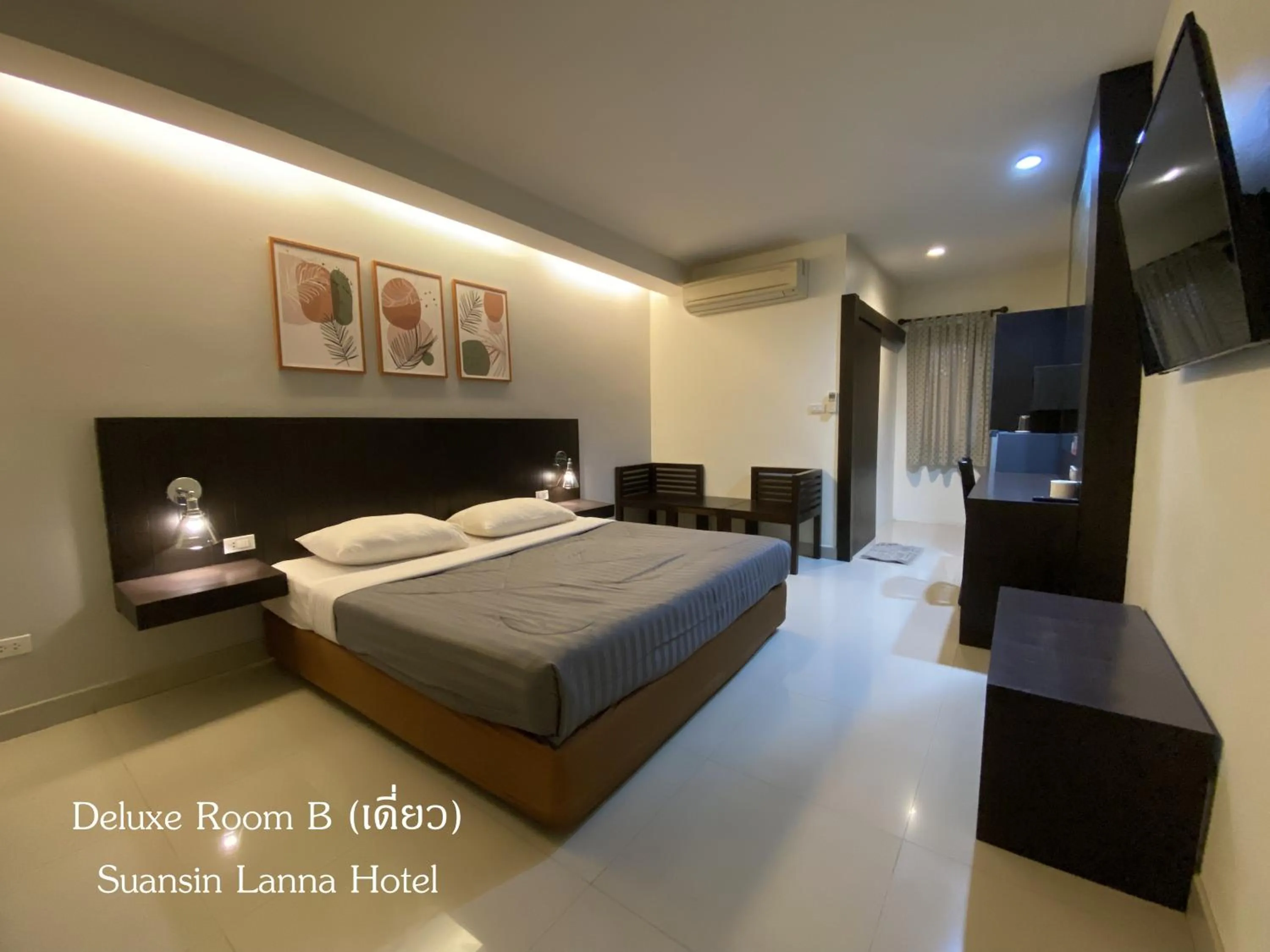Bed in Suansin Lanna Hotel