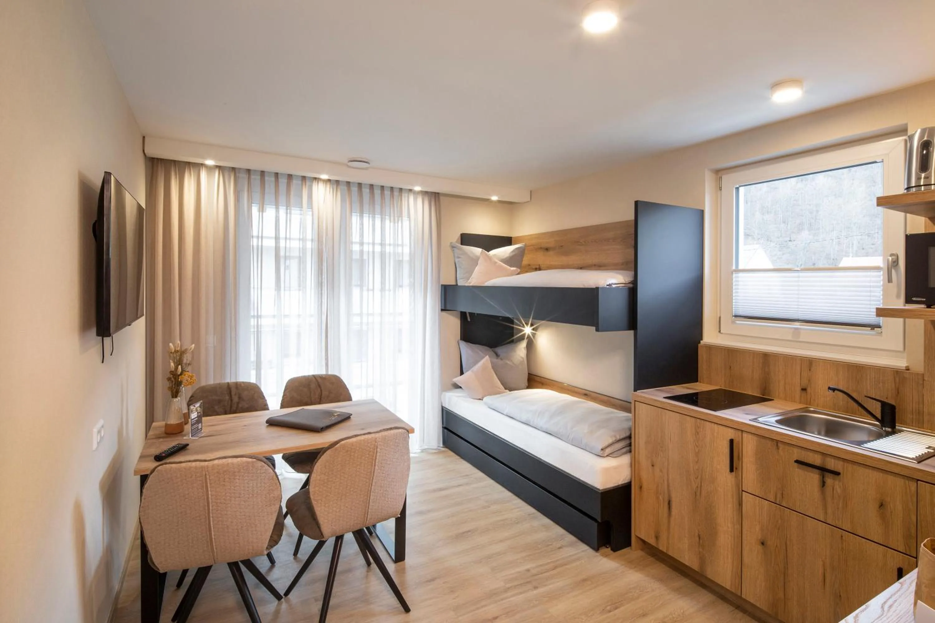 Seating area, Bed in Forellenhof Rössle Hotel & Restaurant