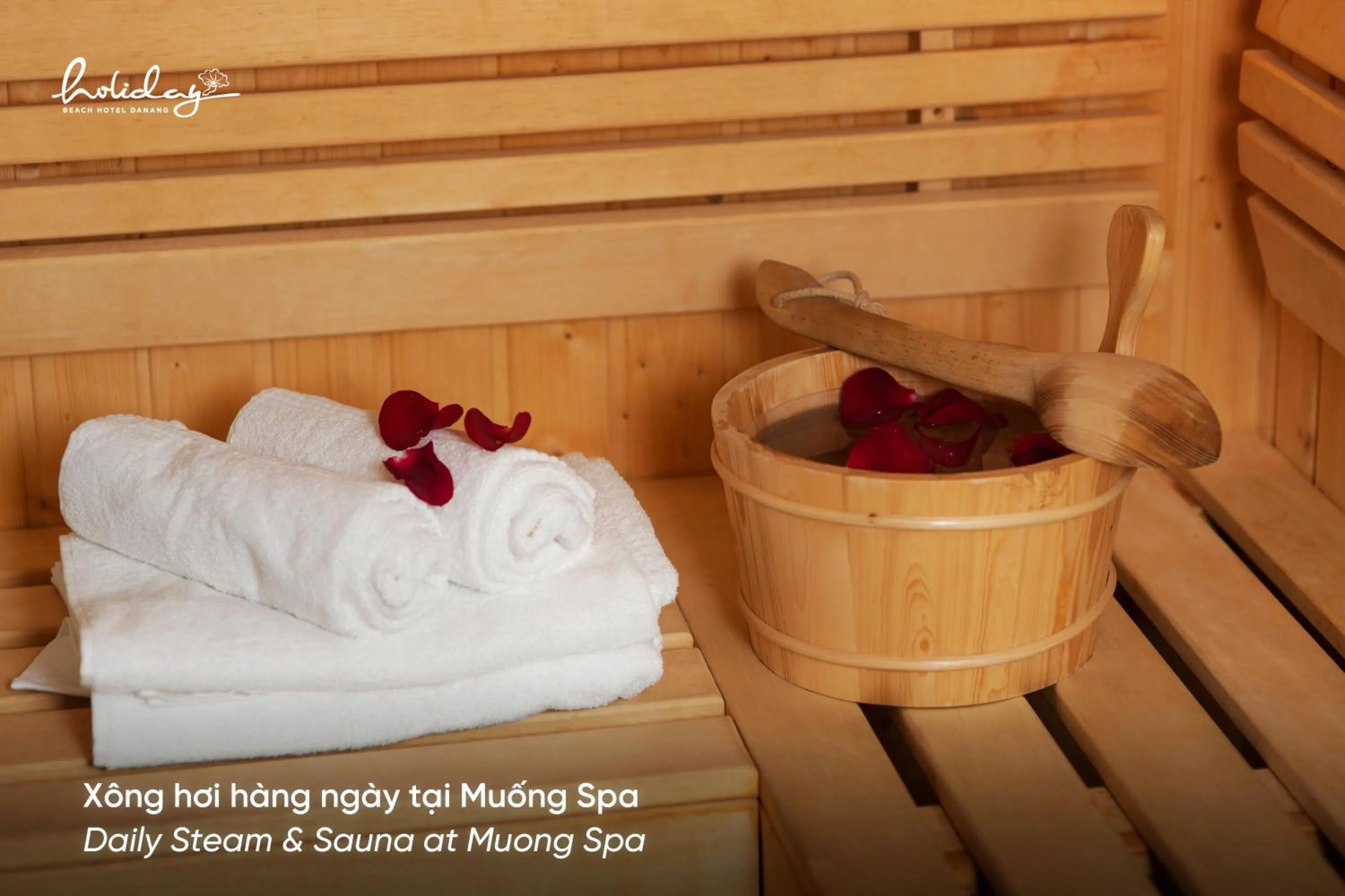 Steam room in Holiday Beach Hotel Danang