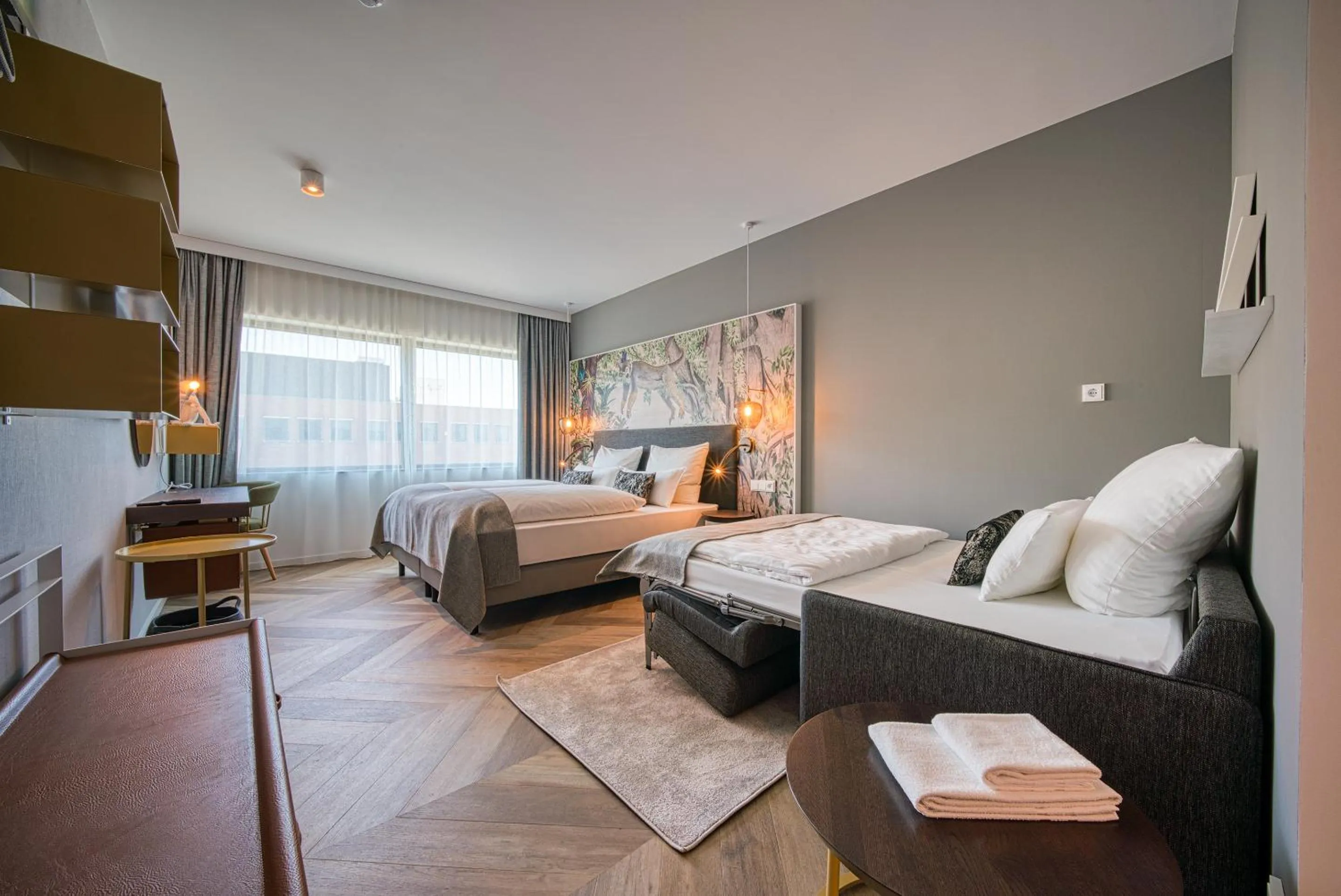 Photo of the whole room, Bed in Vienna House Easy by Wyndham Amsterdam Airport Schiphol