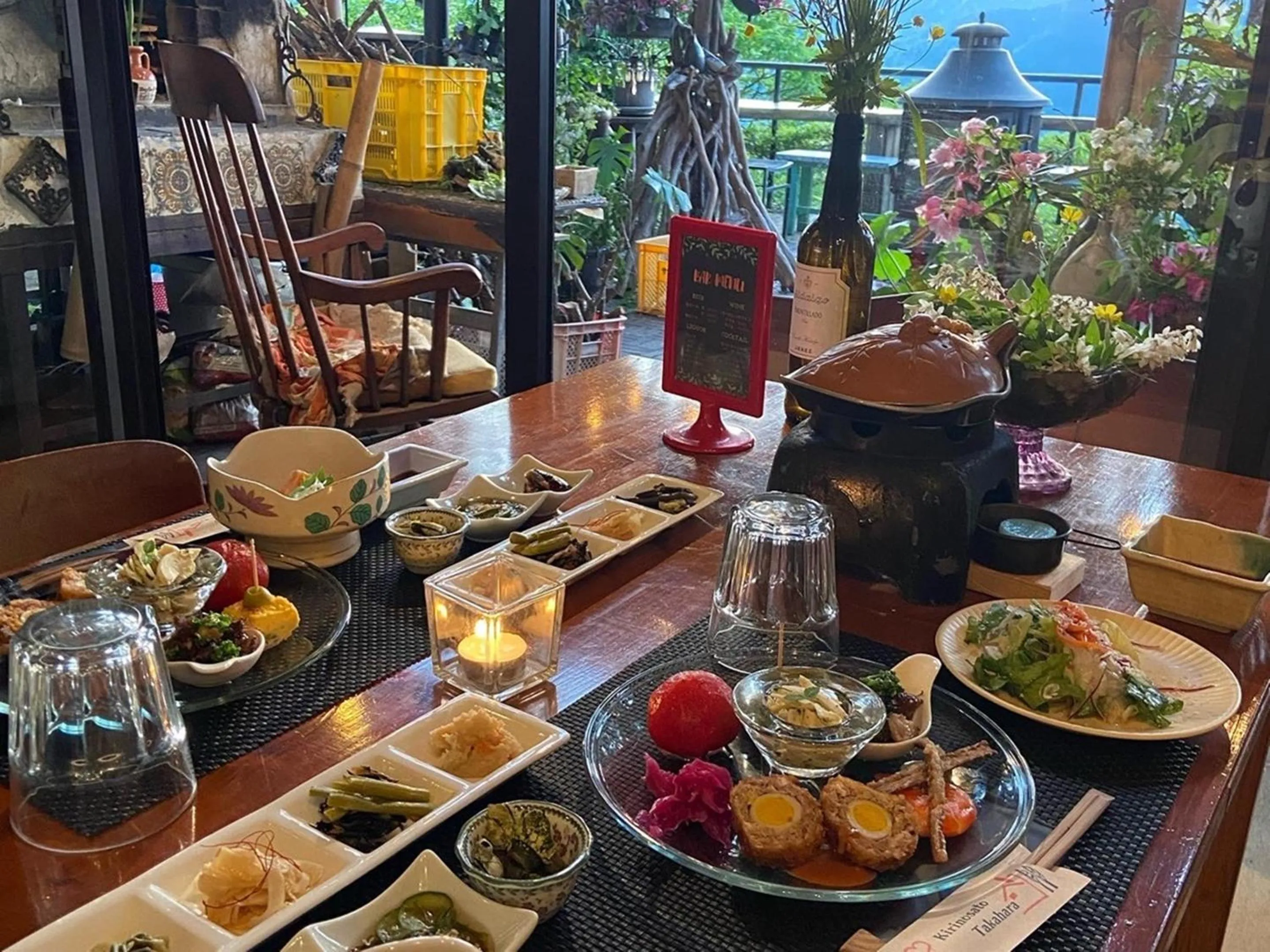 Food and drinks in Kirinosato Takahara