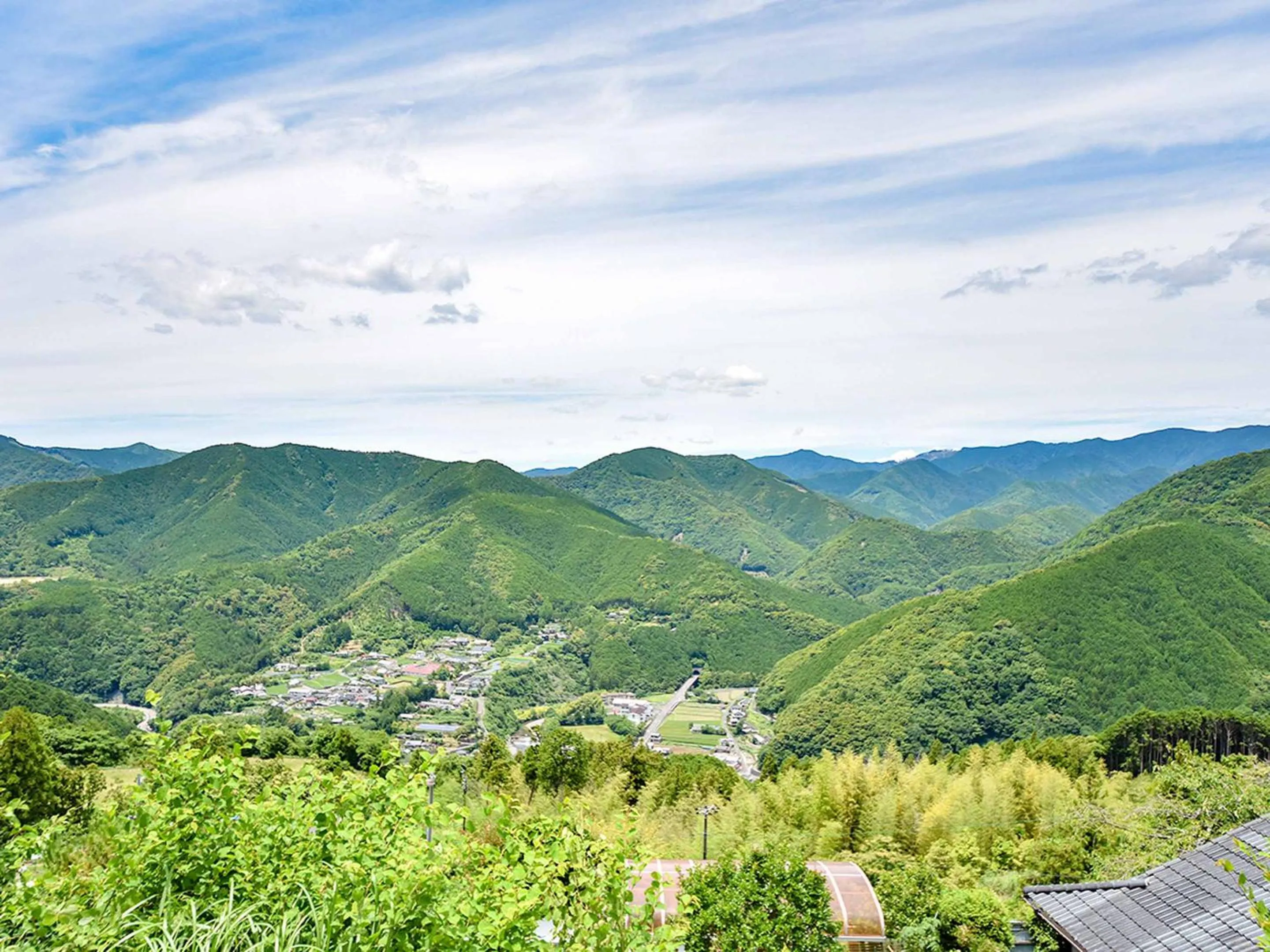 Mountain view in Kirinosato Takahara