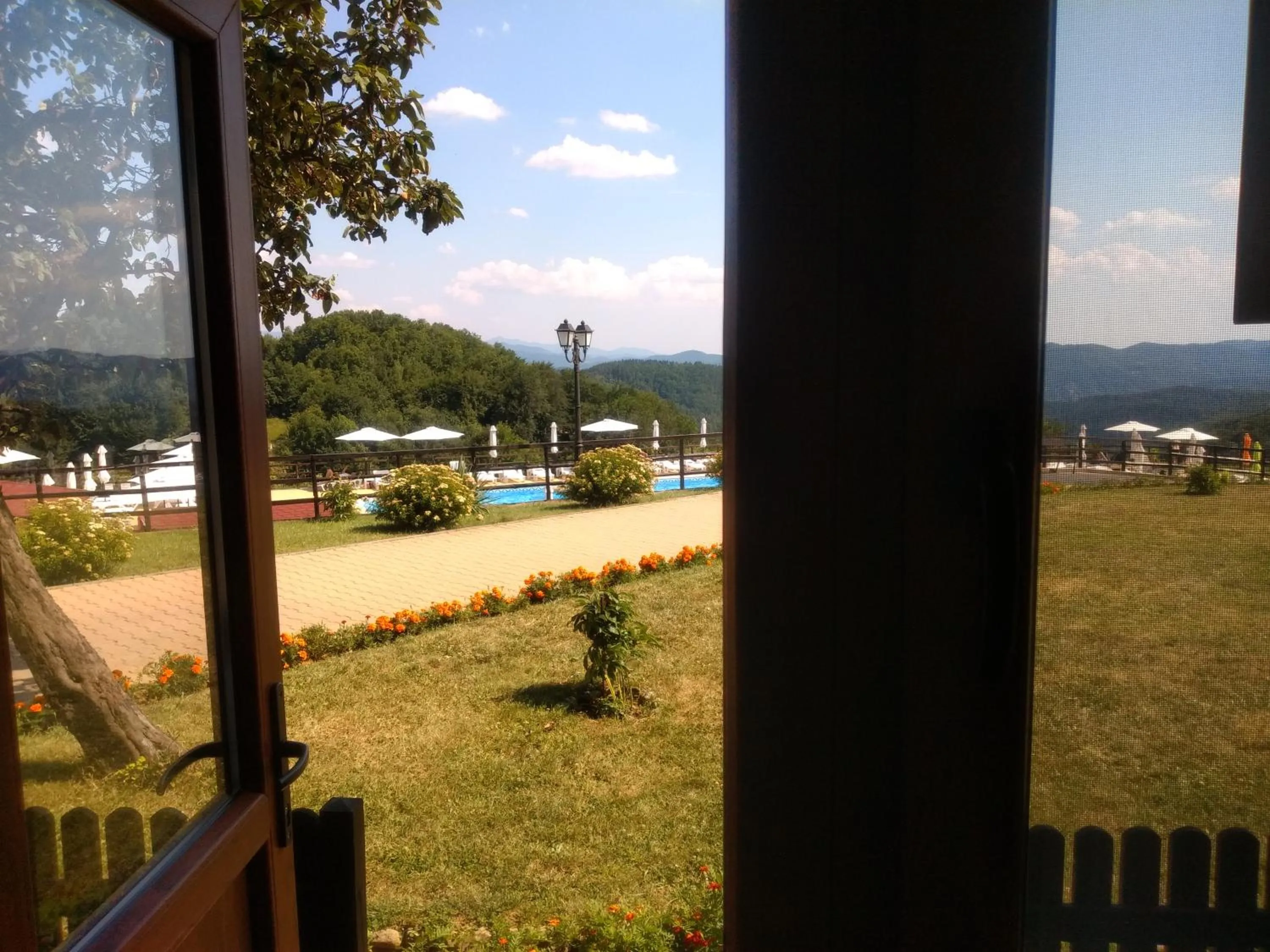 Garden view in Panorama Family Hotel