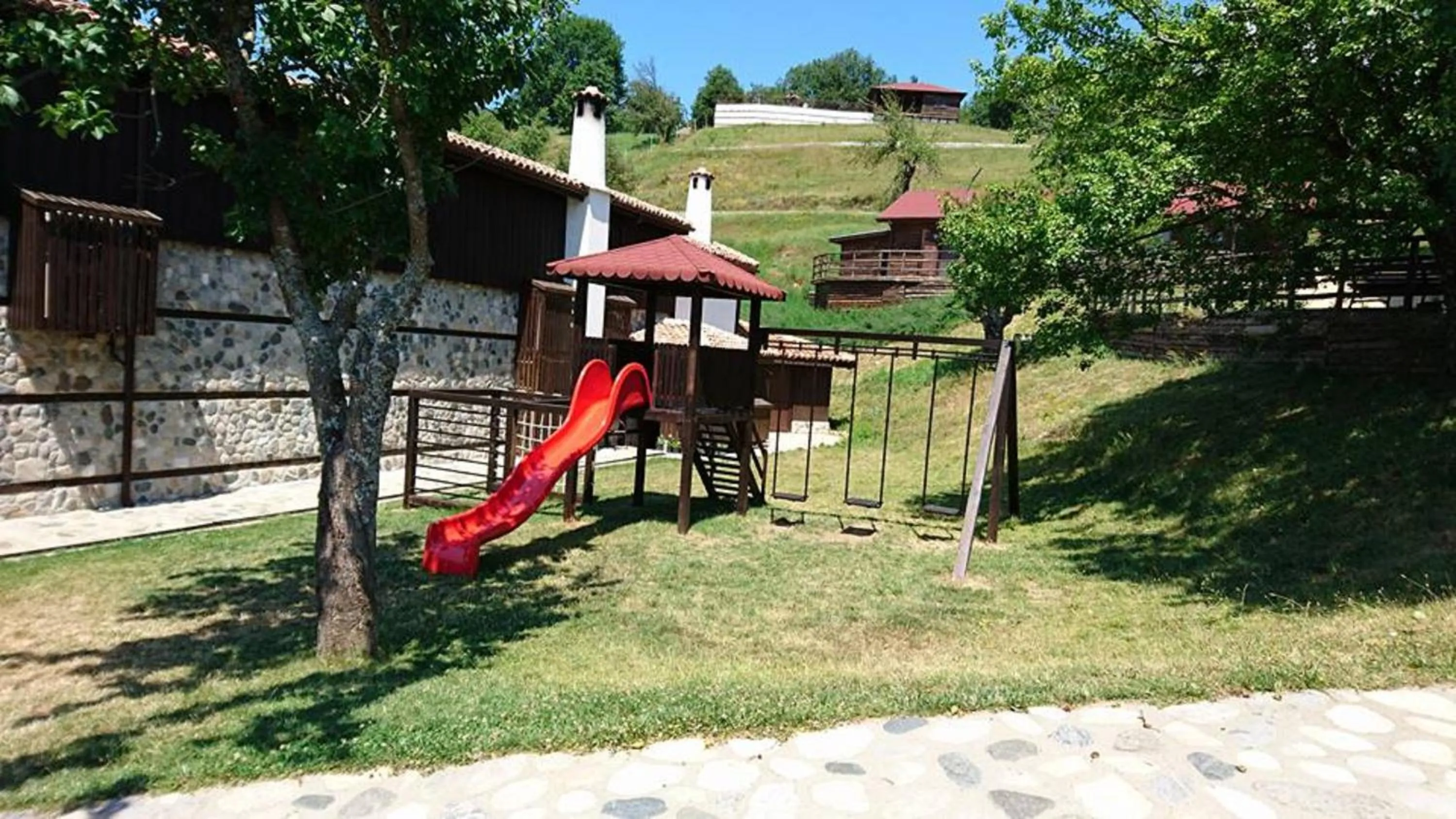 Children play ground in Panorama Family Hotel