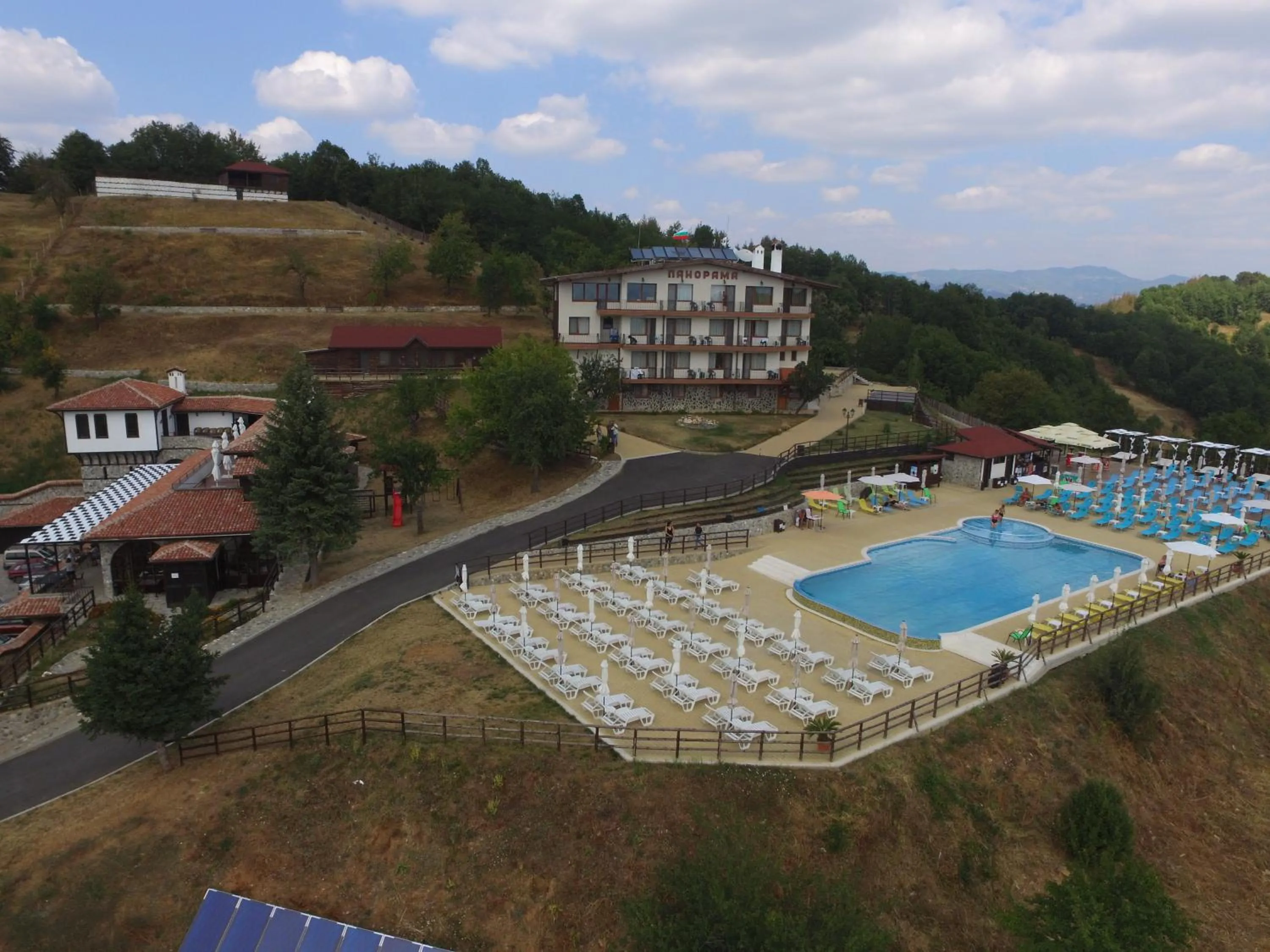 Bird's eye view in Panorama Family Hotel