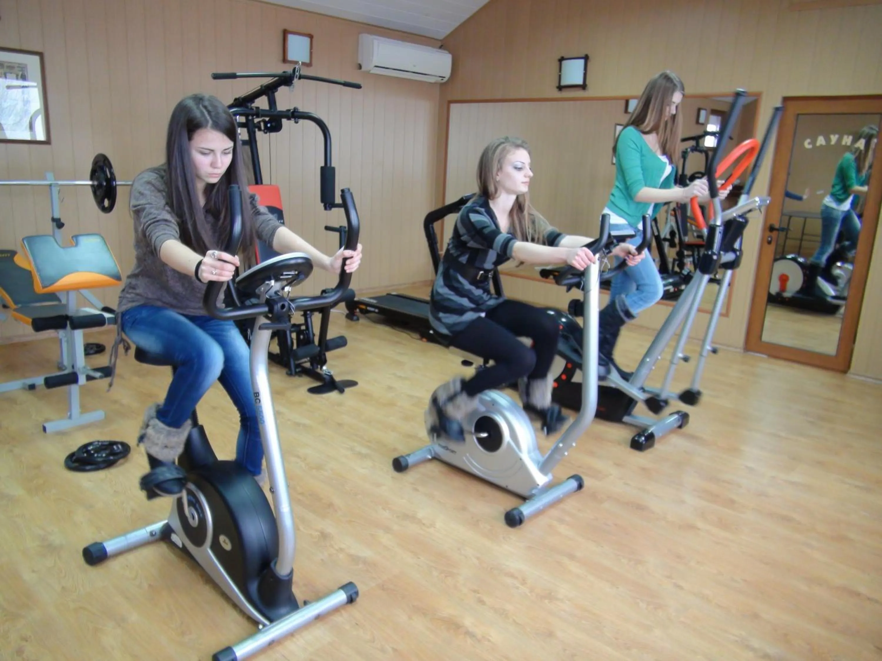 Fitness centre/facilities in Panorama Family Hotel