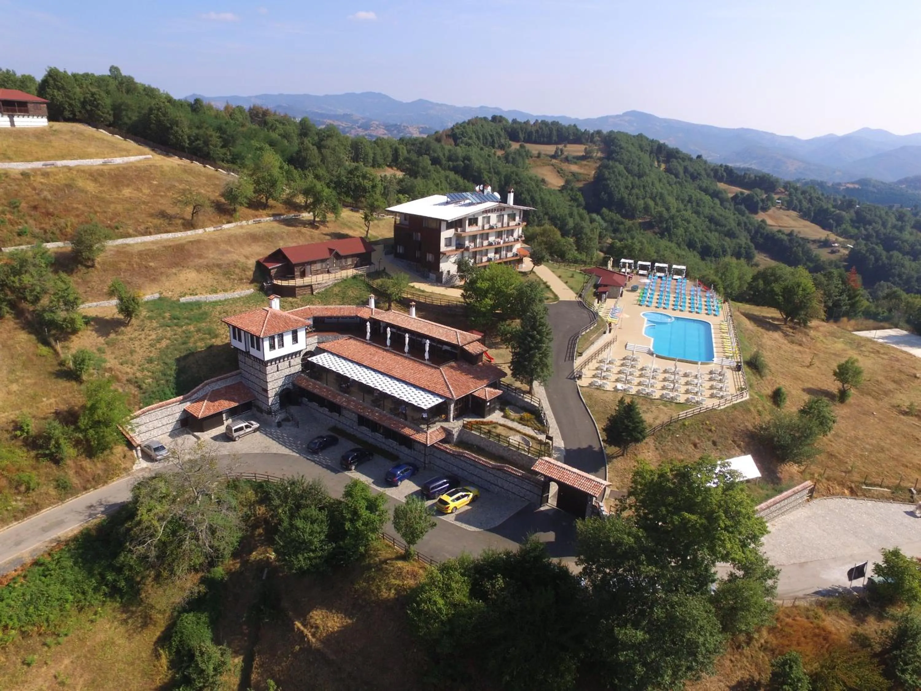 Bird's eye view in Panorama Family Hotel
