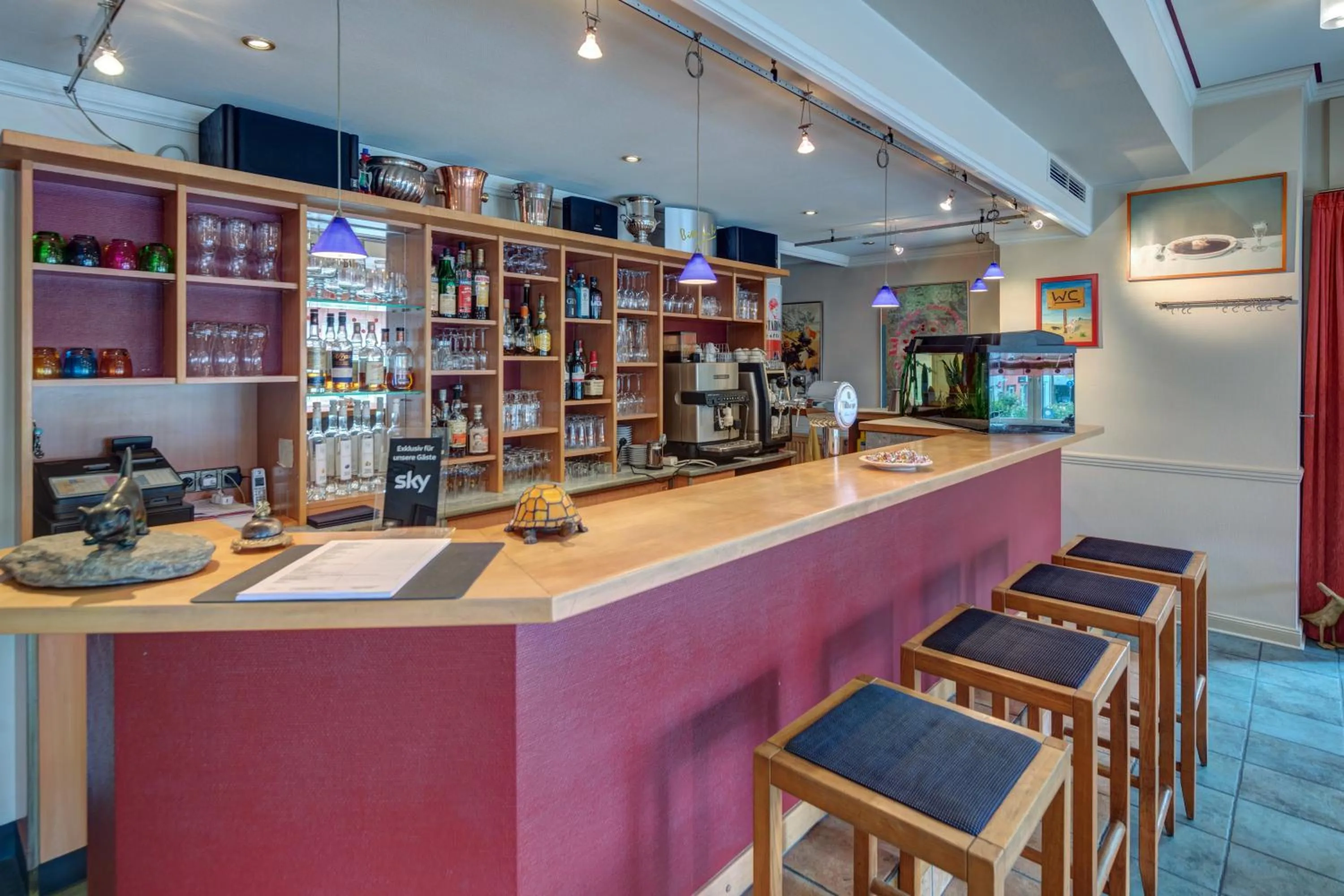 Lobby or reception in Hotel Leander