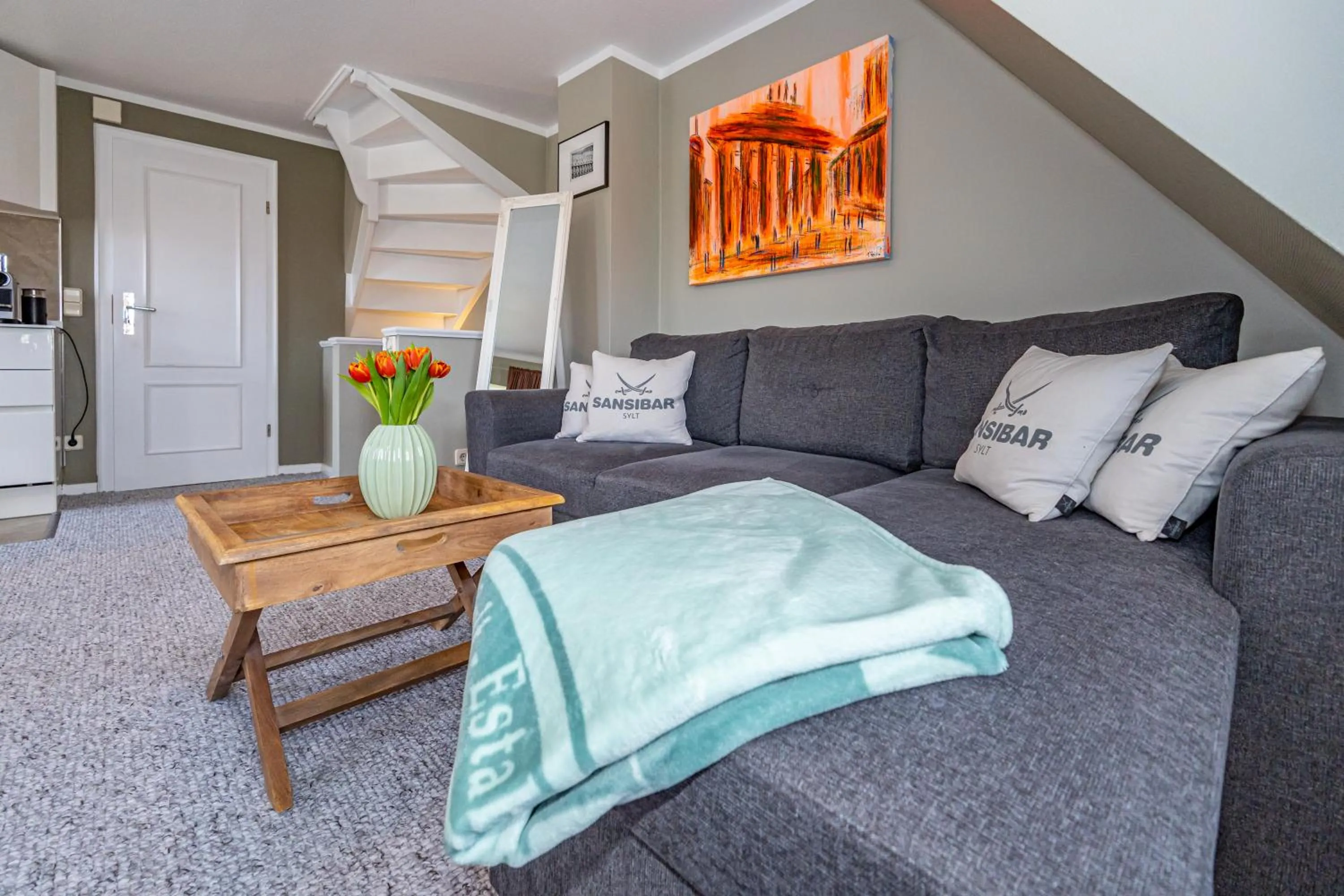 Gemütliche Wohnung unter Reet mit Pool und Sauna in Keitum