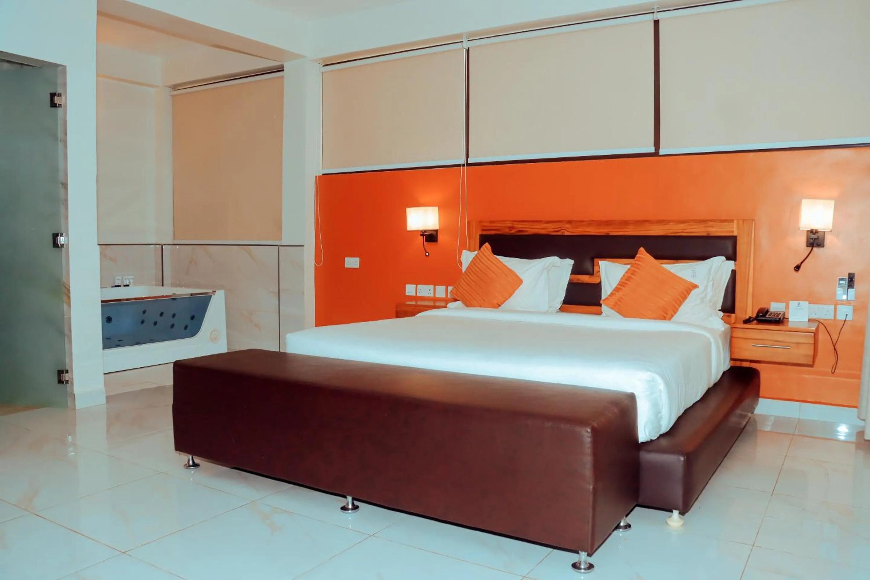 Bed in Best Western Jangwani Sea Breeze Resort