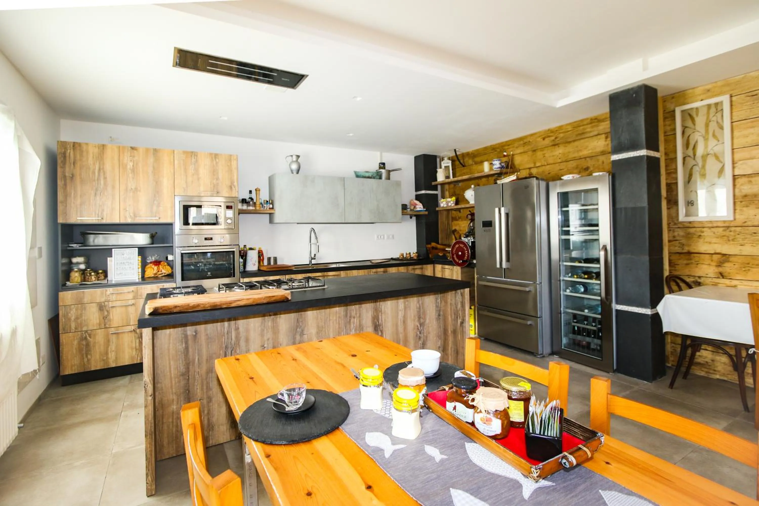 Kitchen or kitchenette in Il Cuoco Pescatore, Ittiturismo Lecardònaie du Pescòu