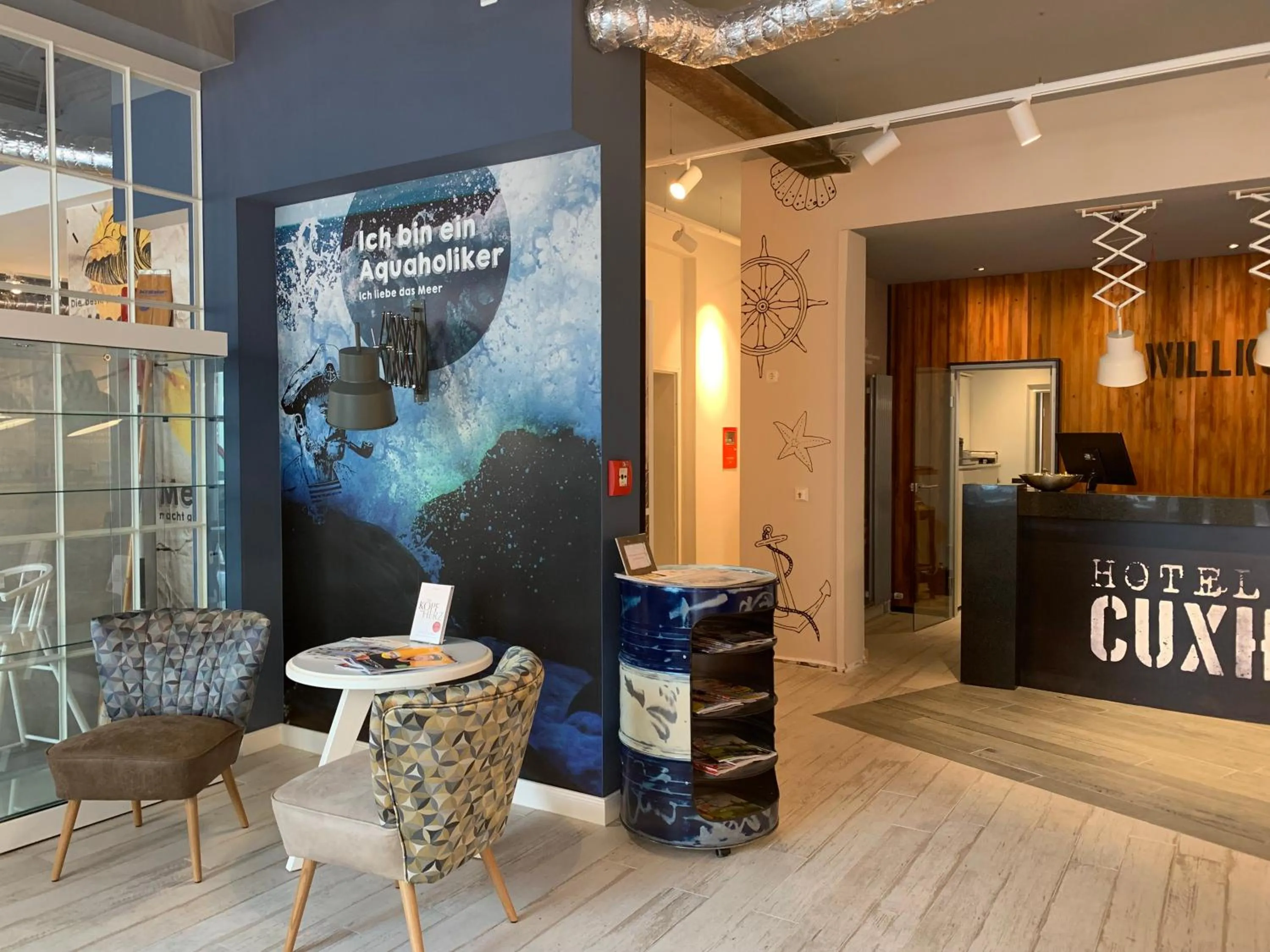 Lobby or reception in Hotel Stadt Cuxhaven