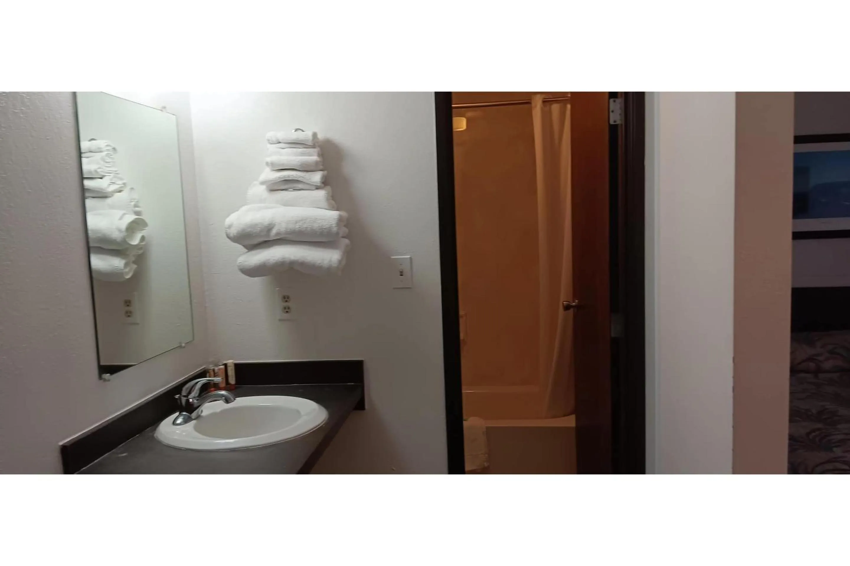 Bathroom in Scotwood Motel by OYO Washburn ND