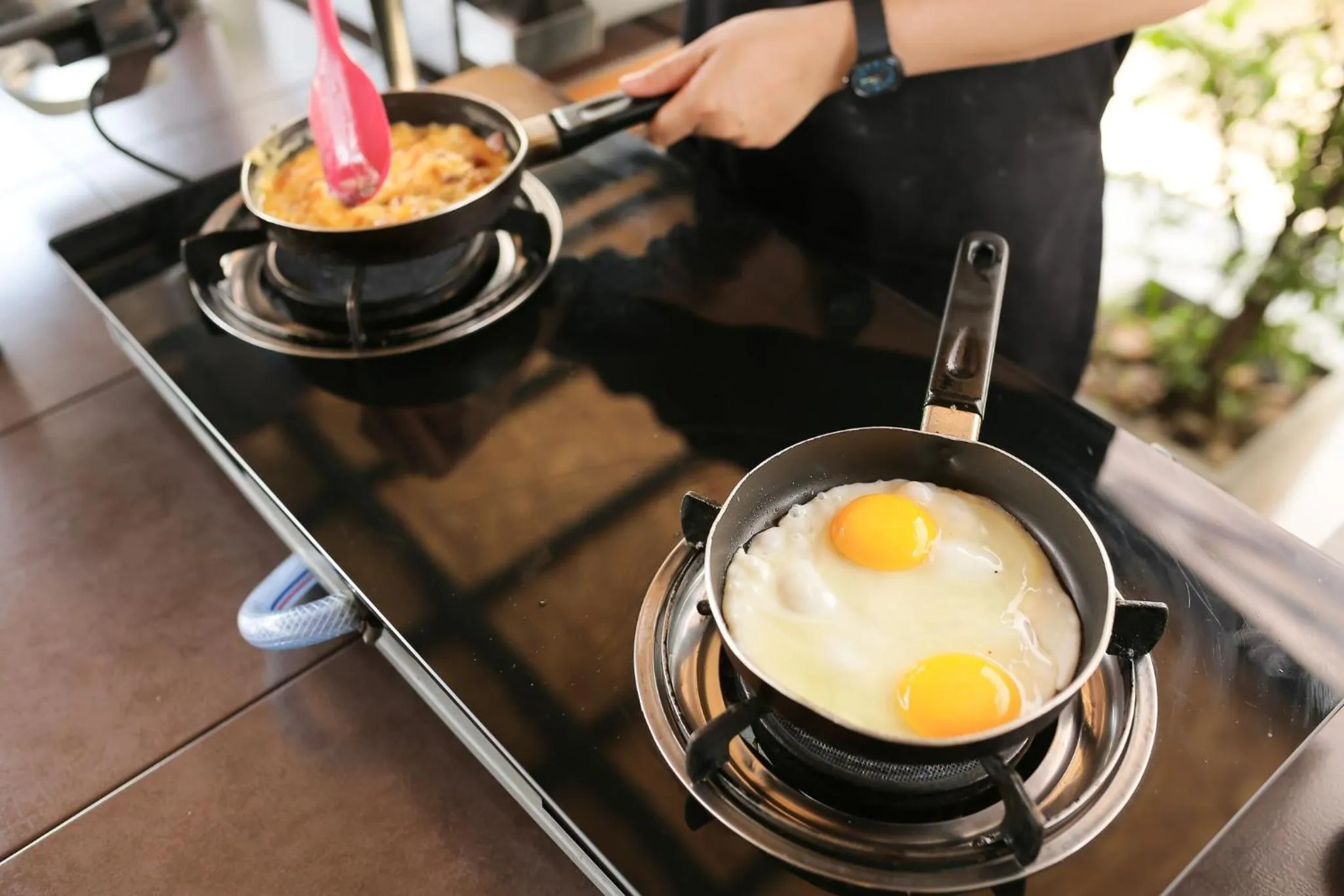 American breakfast in Le Patta Resort & Hotel Chiang Rai