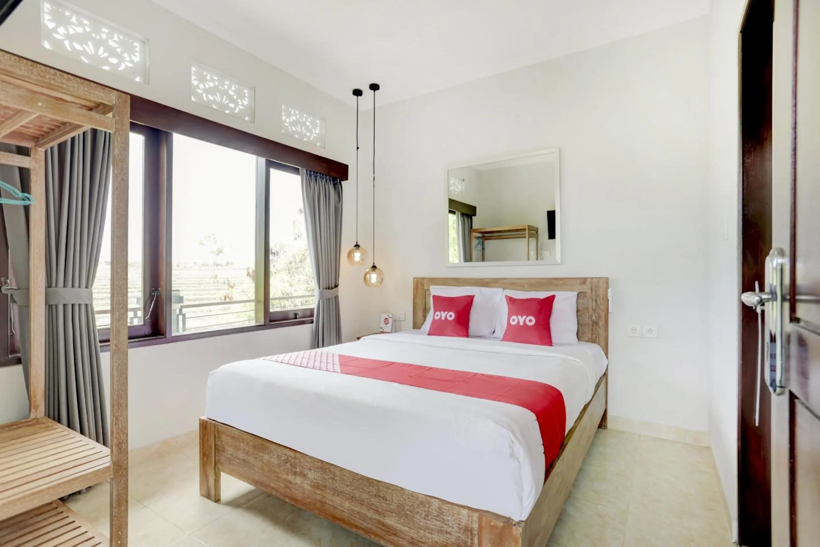 Bedroom, Bed in Hotel O Puri Kramas Canggu