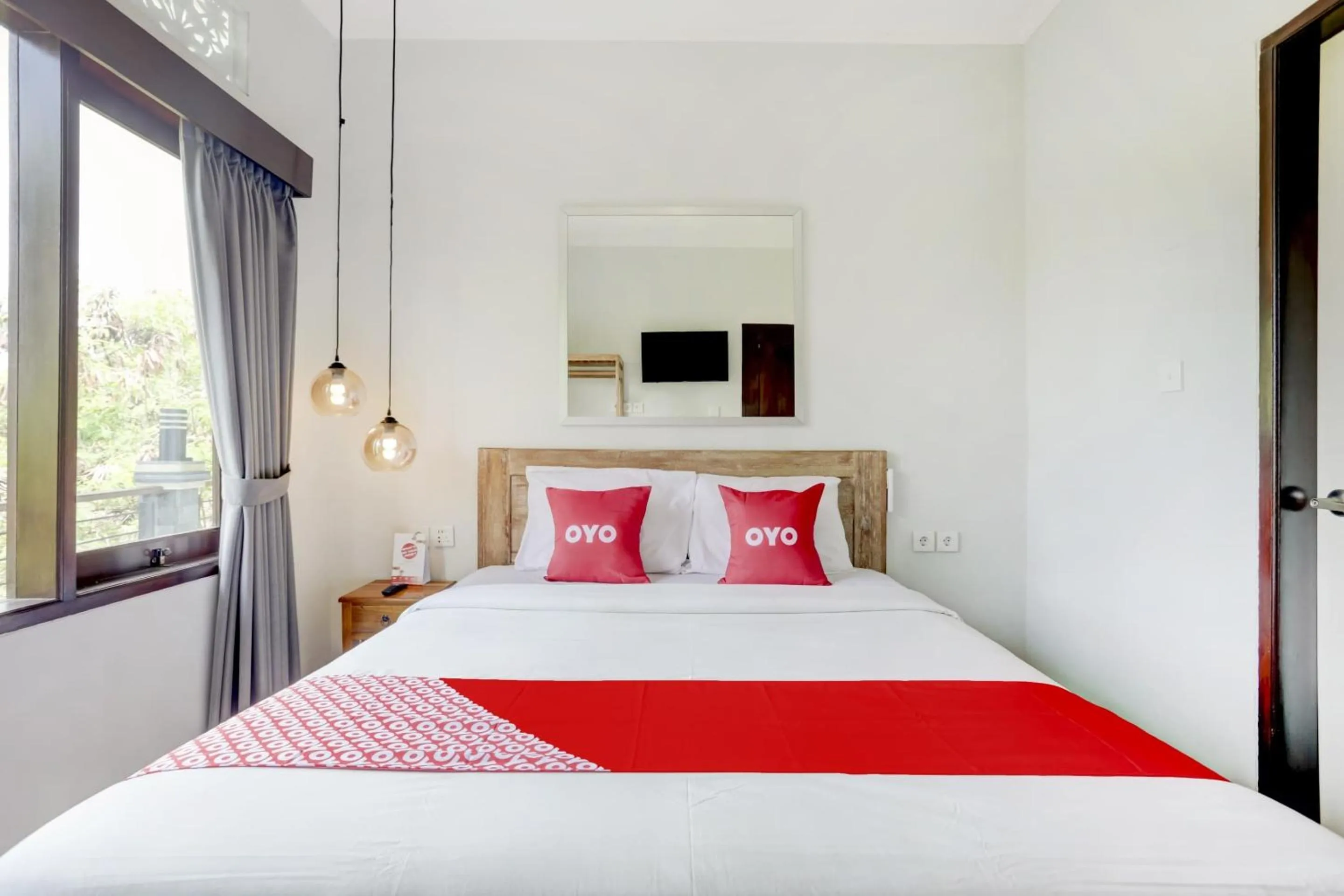 Bedroom, Bed in Hotel O Puri Kramas Canggu