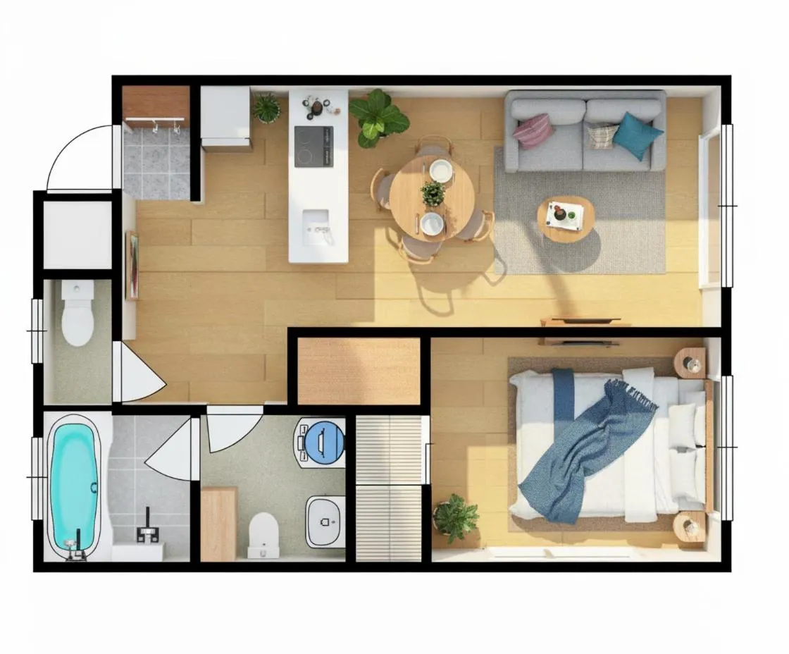 Bedroom in Luana Lea Karate Kaikan Mae