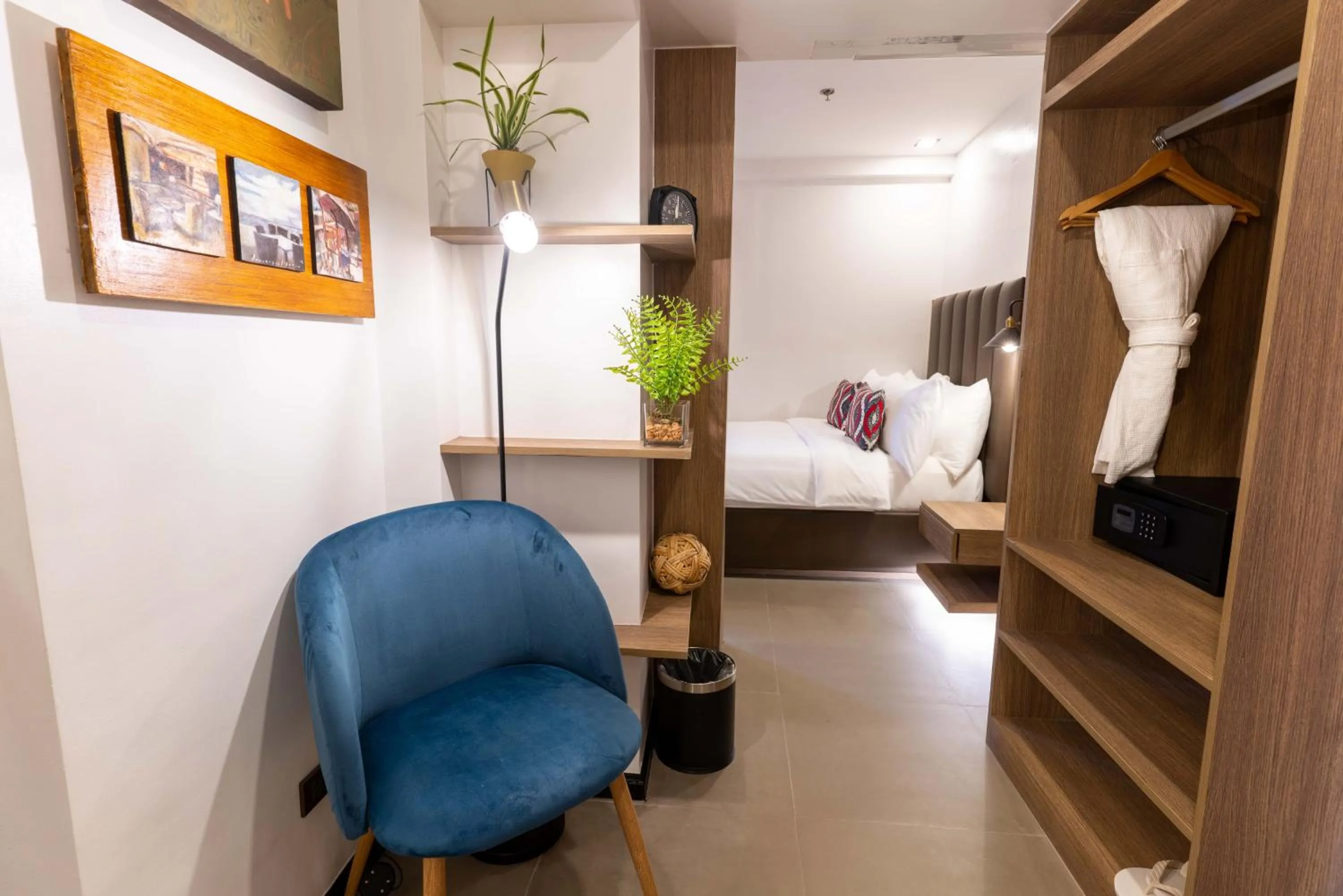 Seating area in UNWND Boutique Hotel Makati