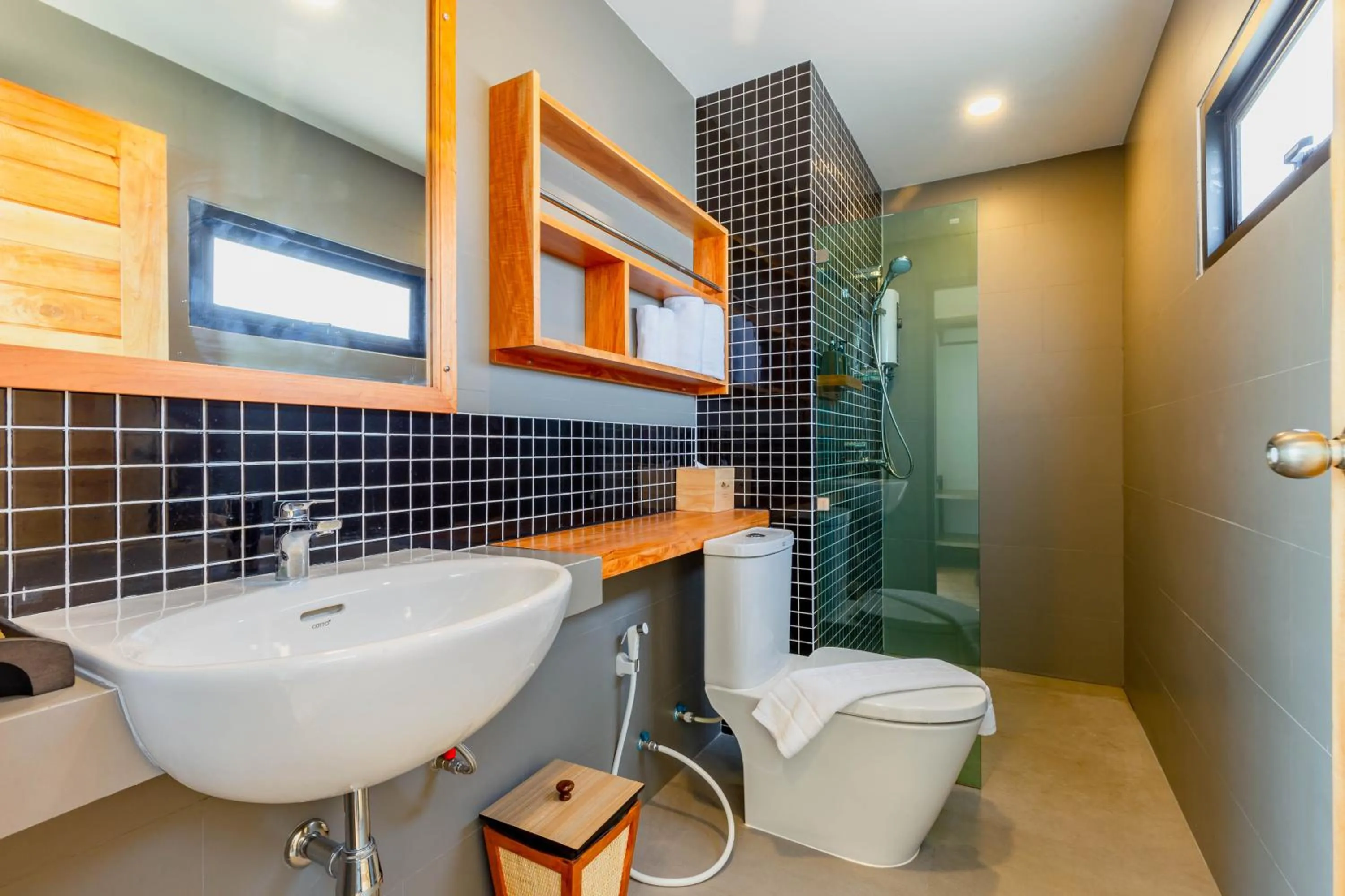 Bathroom in The Blue C Donsak