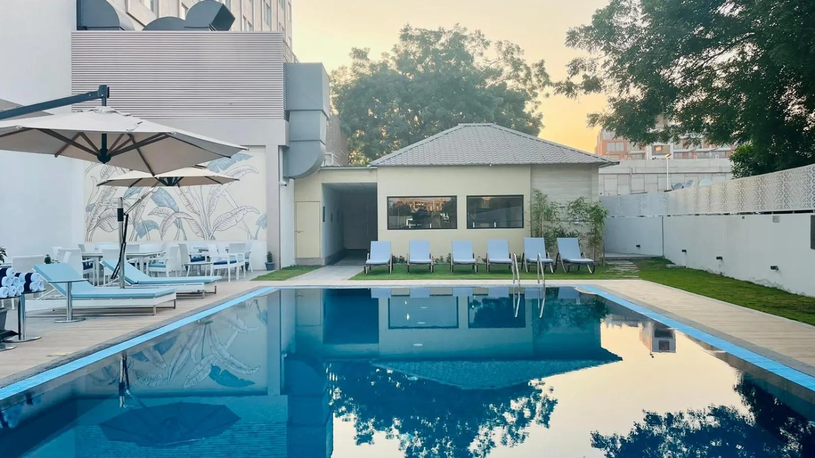 Swimming pool in Vivanta Ahmedabad SG Highway