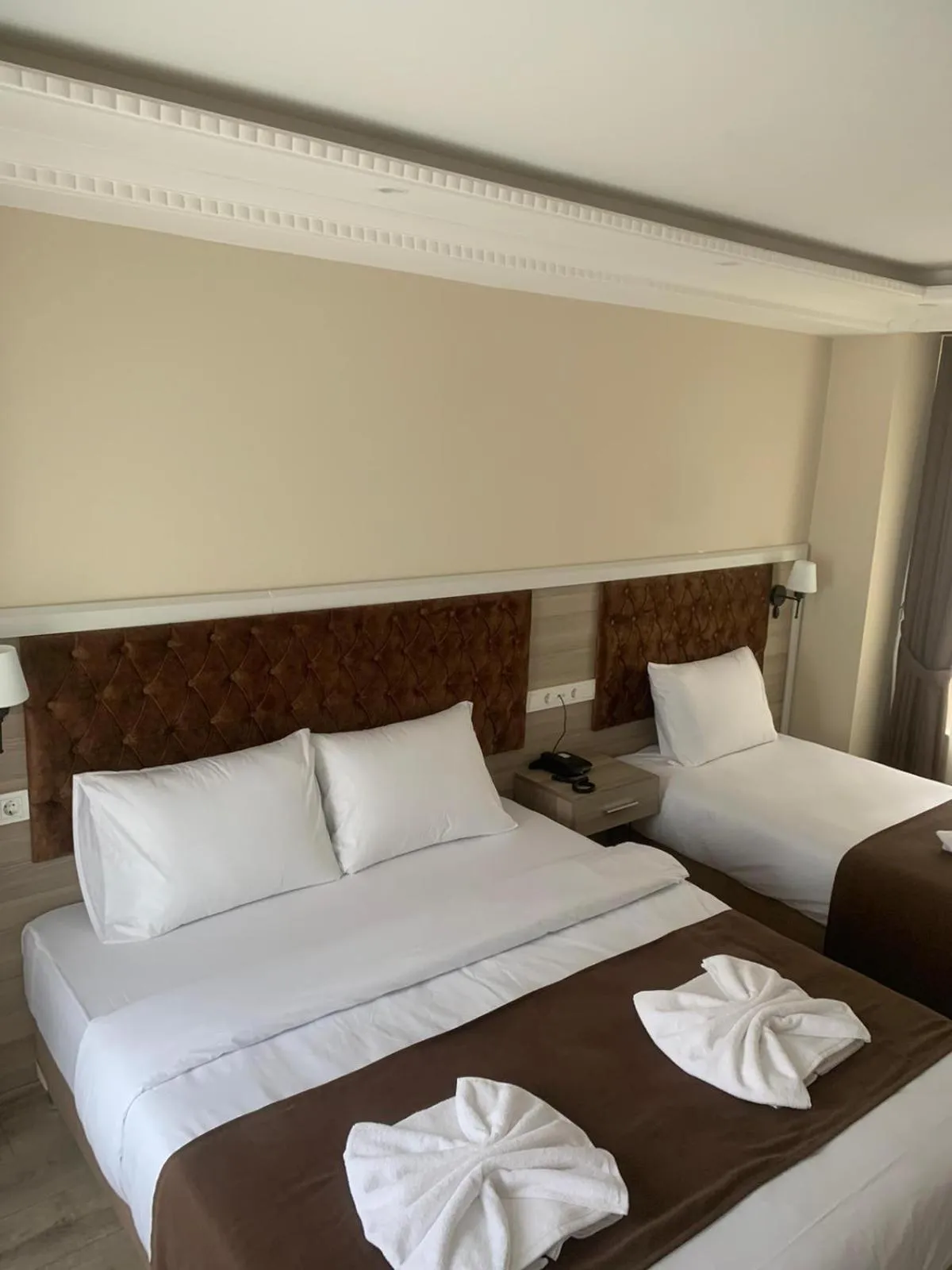 Bed in Luna Suites Taksim