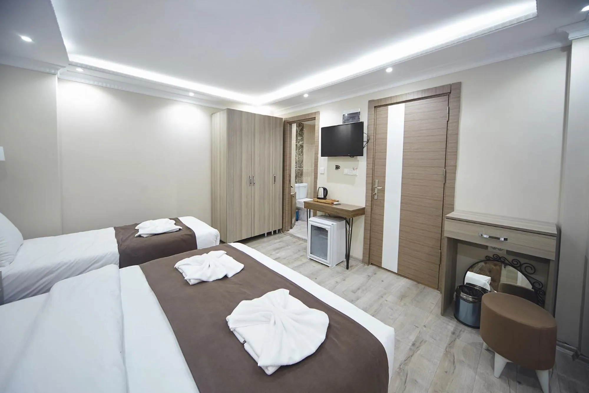 Bed in Luna Suites Taksim
