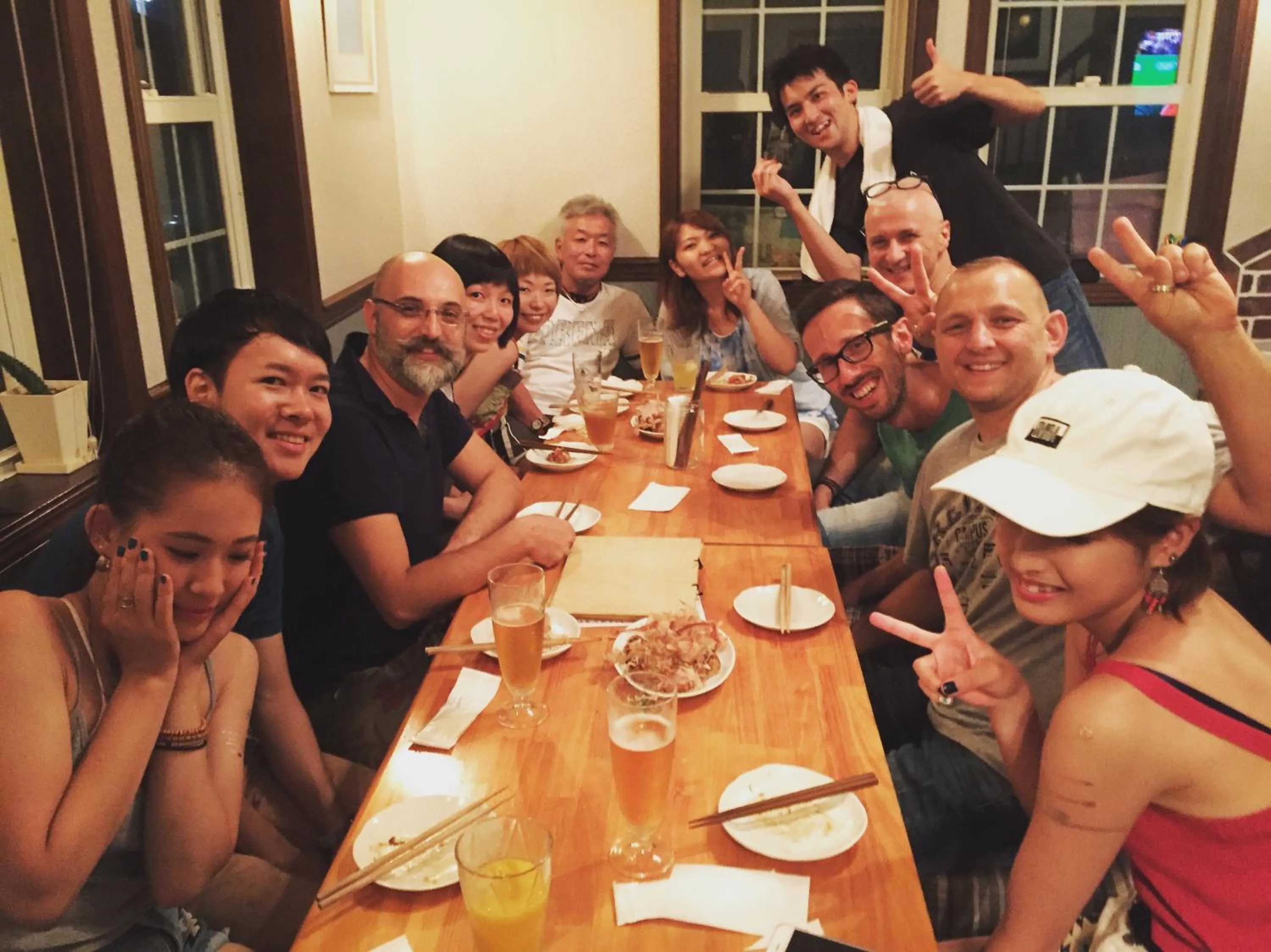 Staff in IZA Kamakura Guest House and Bar