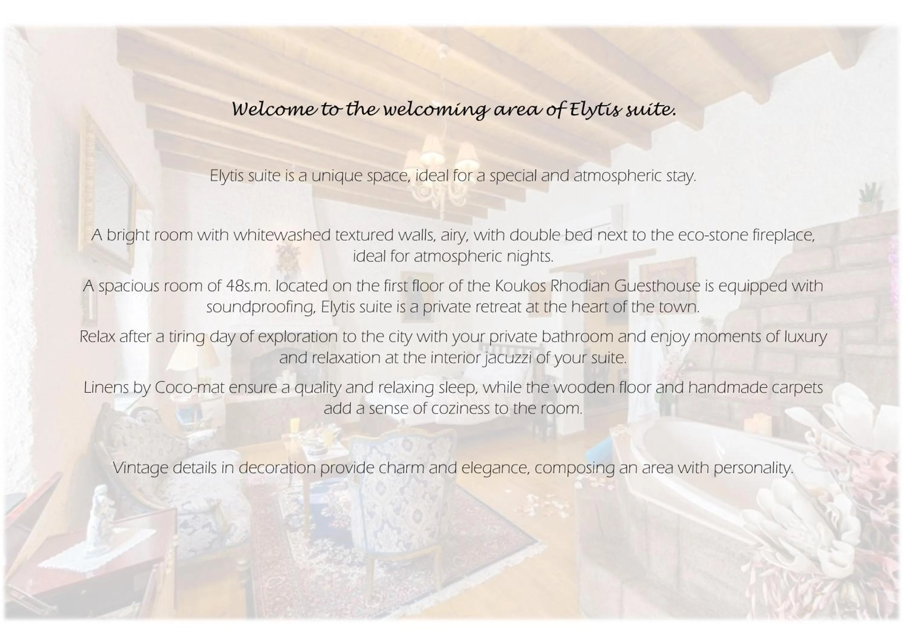 Text overlay in Koukos Rodos Boutique Hotel & Spa - Adults Only