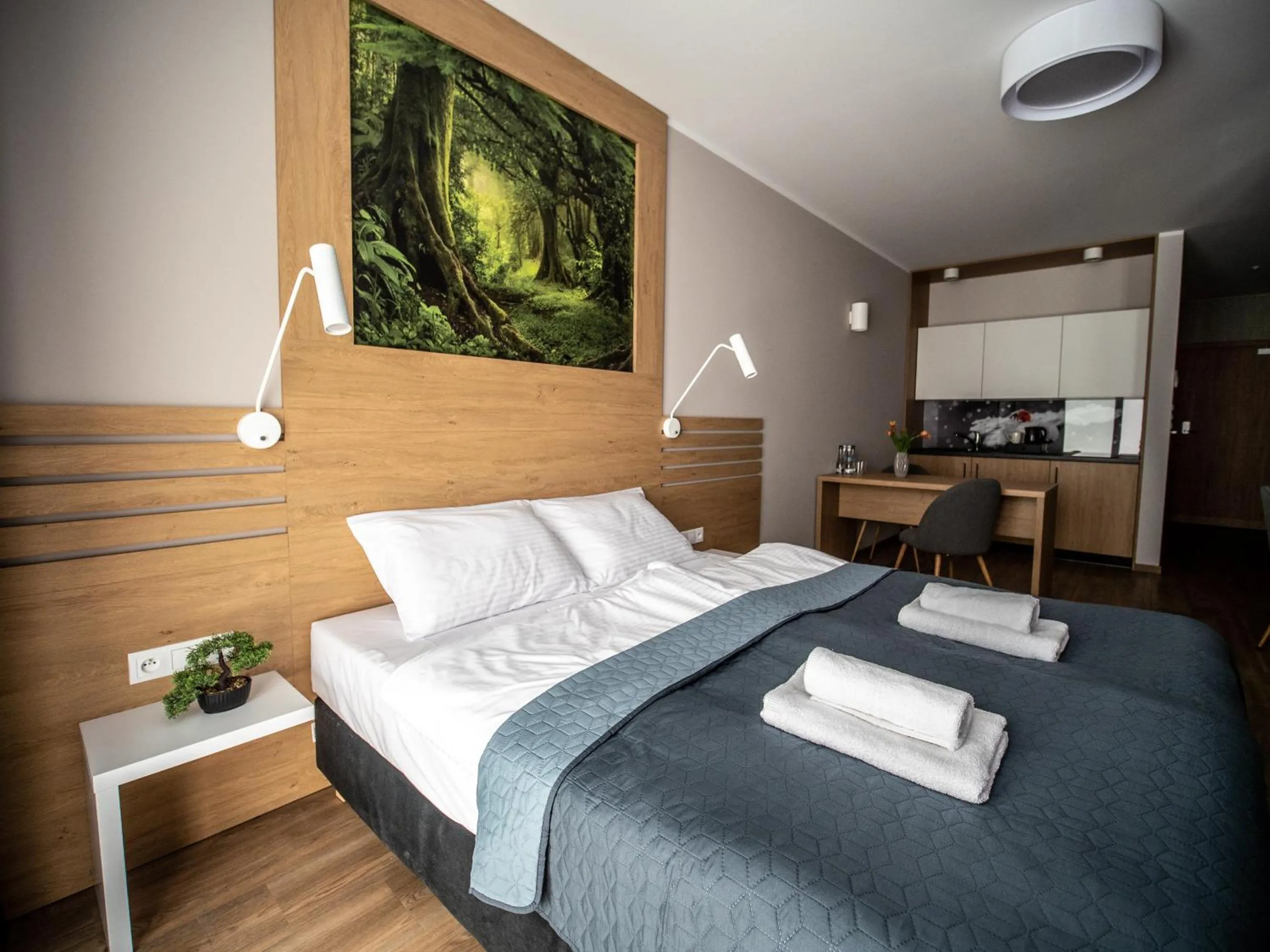 Bed in Hotel Panorama