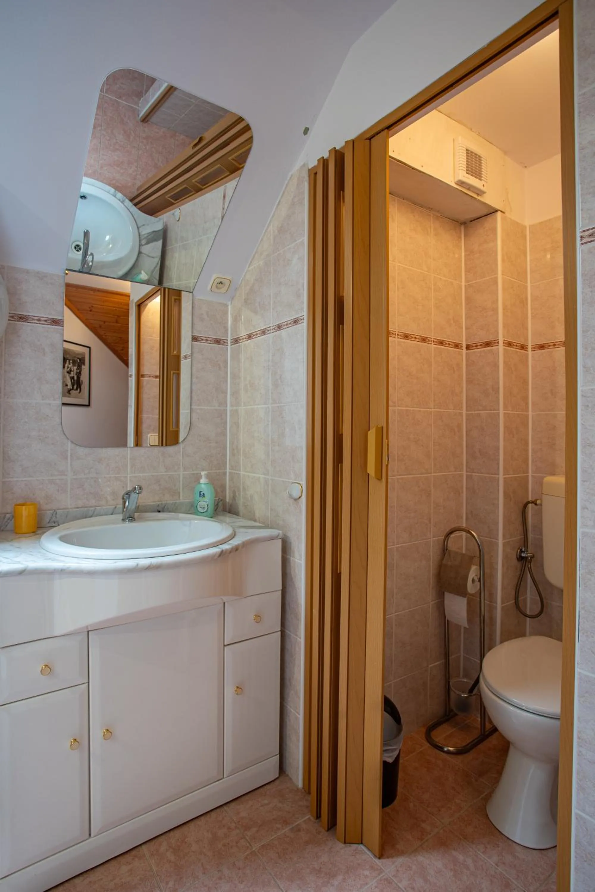 Toilet in Penzion Eva Krnov