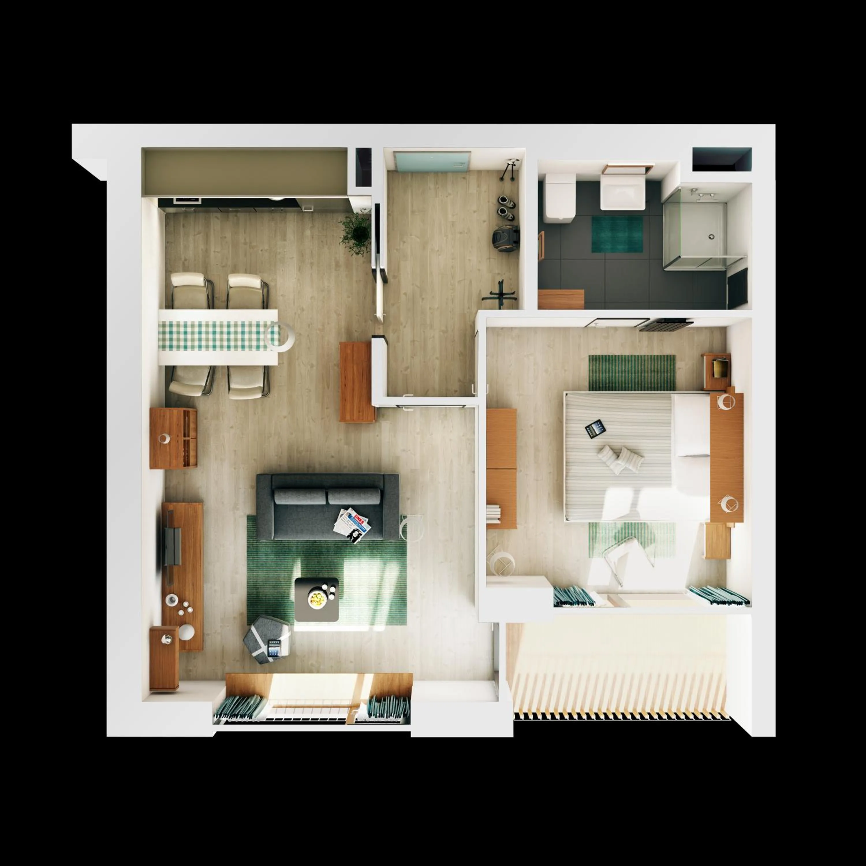 Floor plan in Aparthotel Lípa