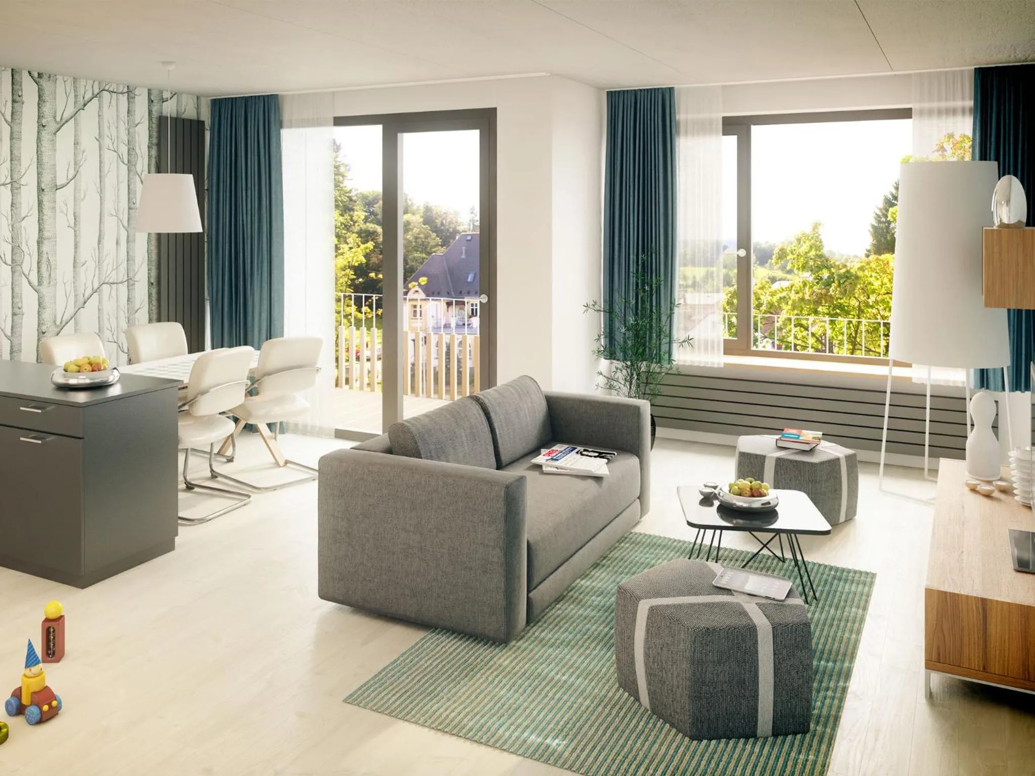 Living room in Aparthotel Lípa