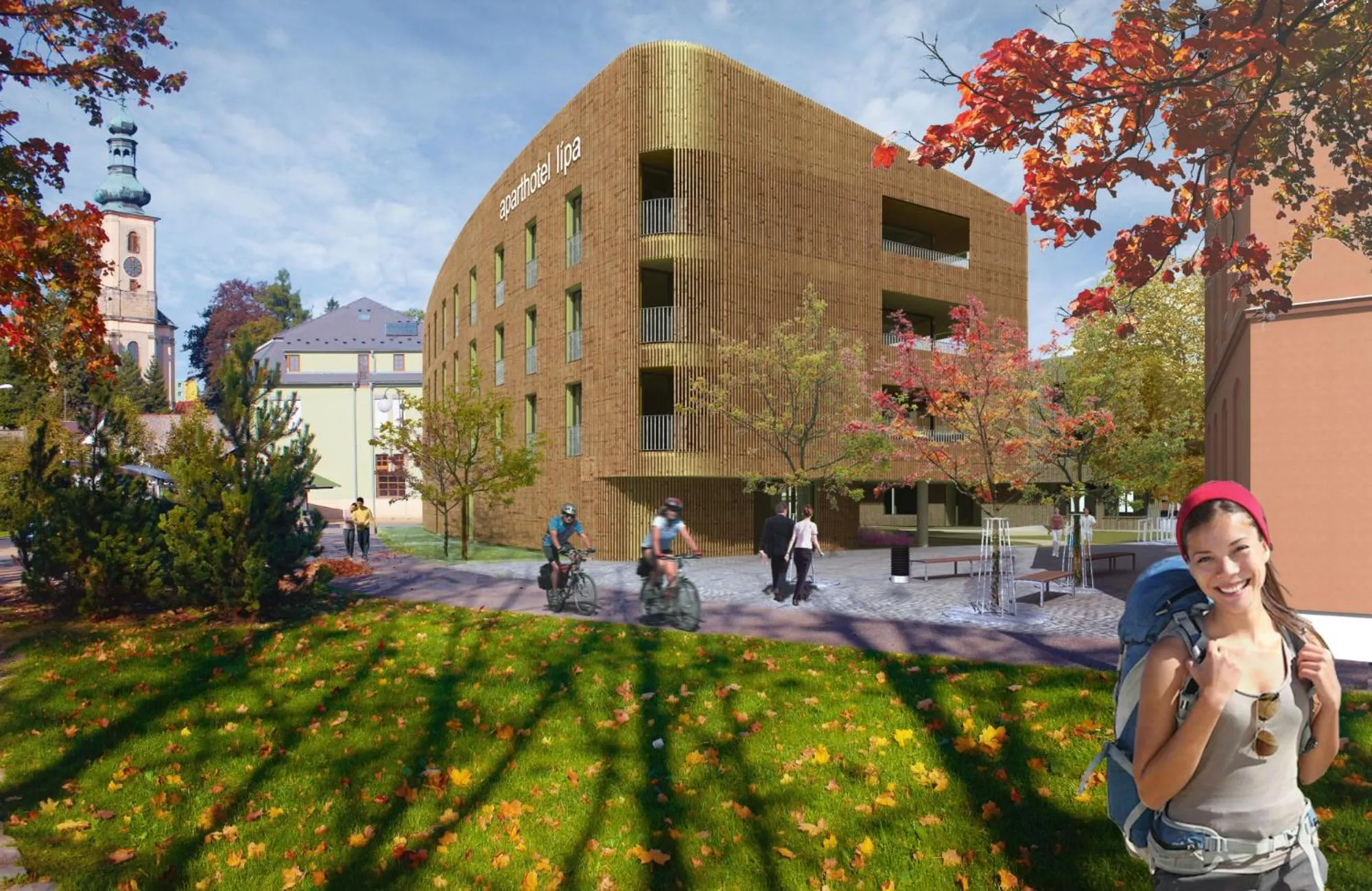 Property building in Aparthotel Lípa