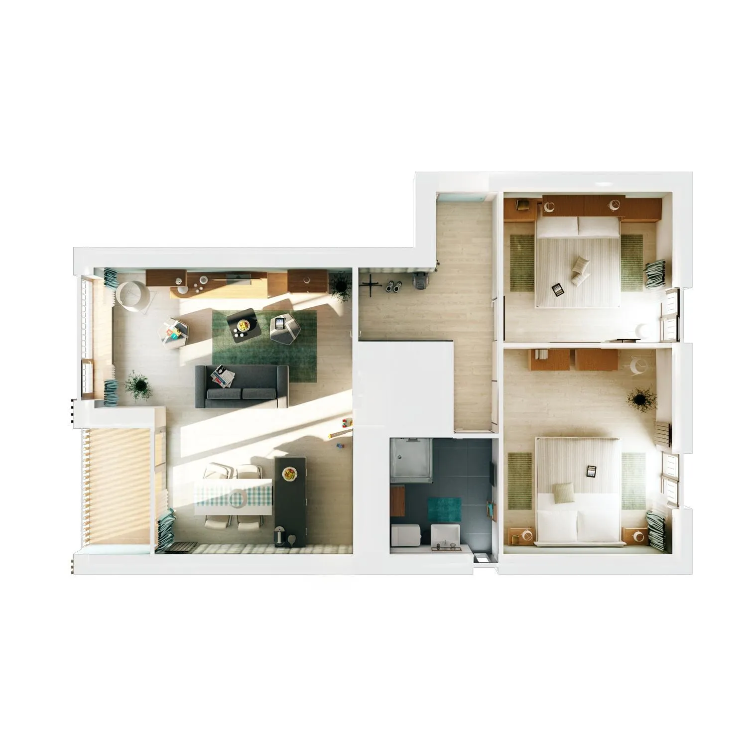 Floor plan in Aparthotel Lípa