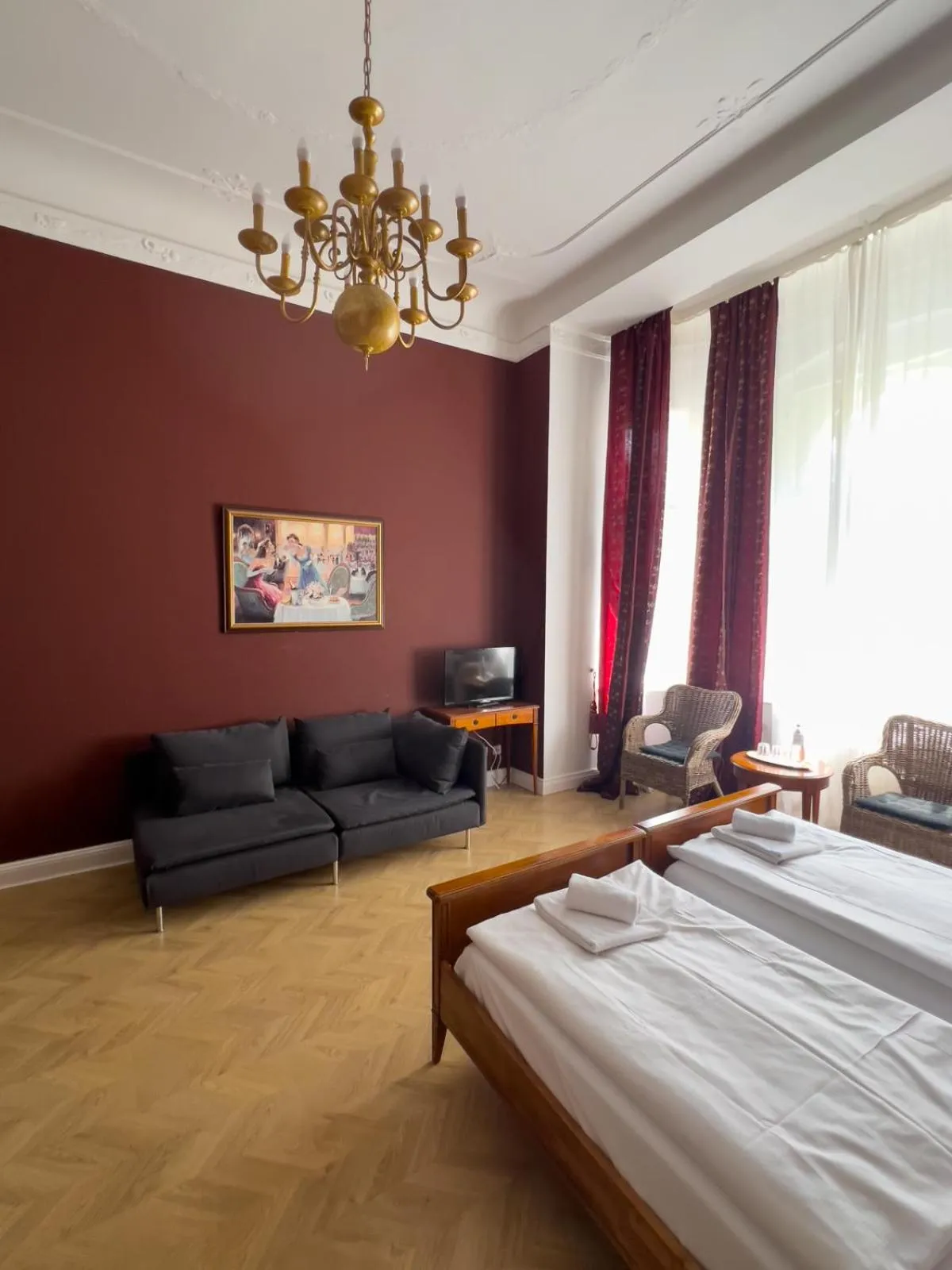 Bed in Hotel-Maison Am Olivaer Platz