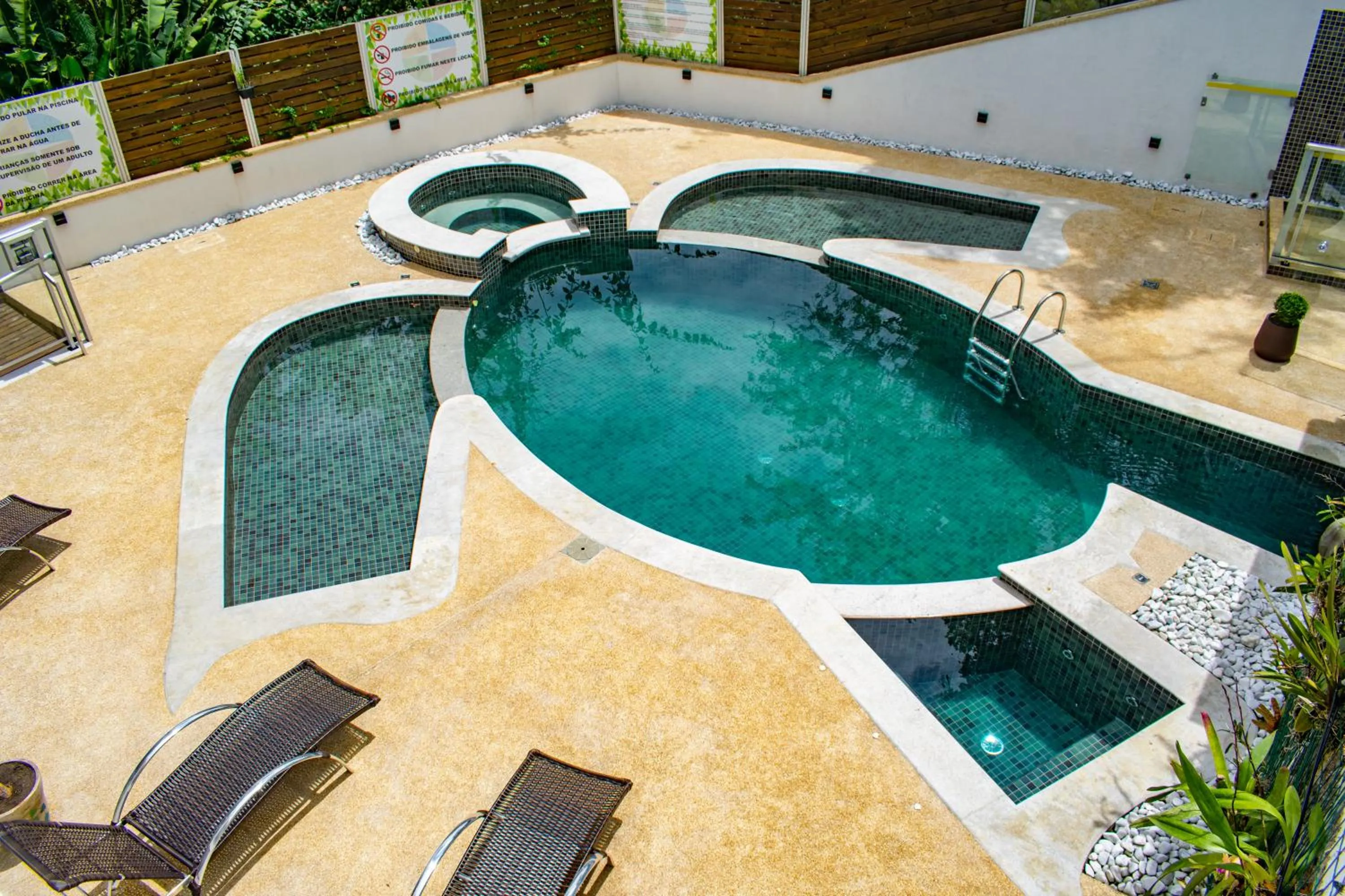 Pool view in Pousada do Tenório