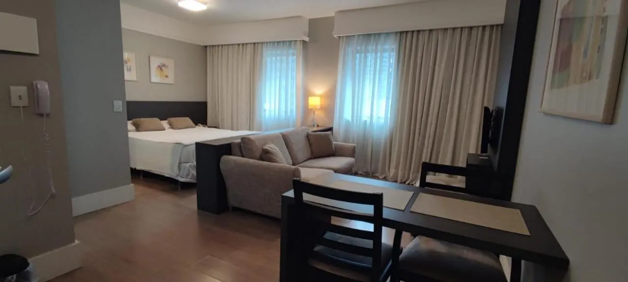 Bed in Moema Flat Luxo, Macuco