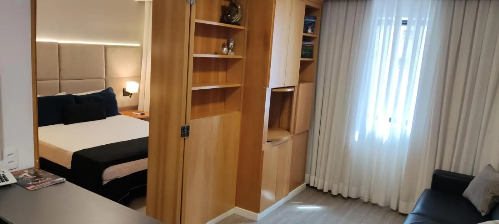 Bed in Moema Flat Luxo, Macuco