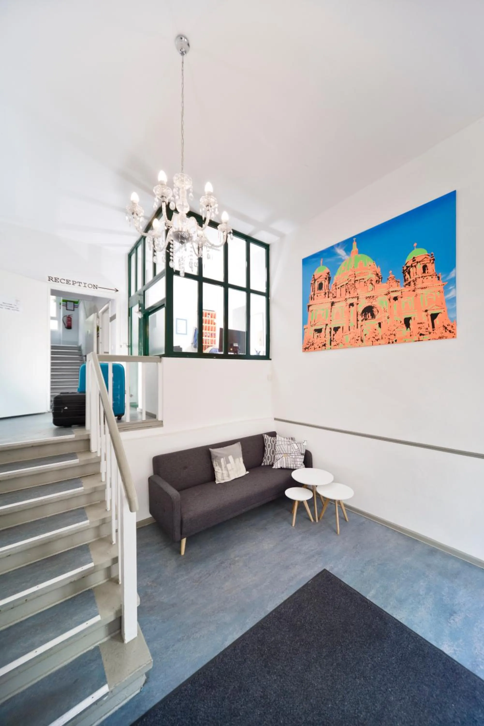 Lobby or reception in Old Town Hostel