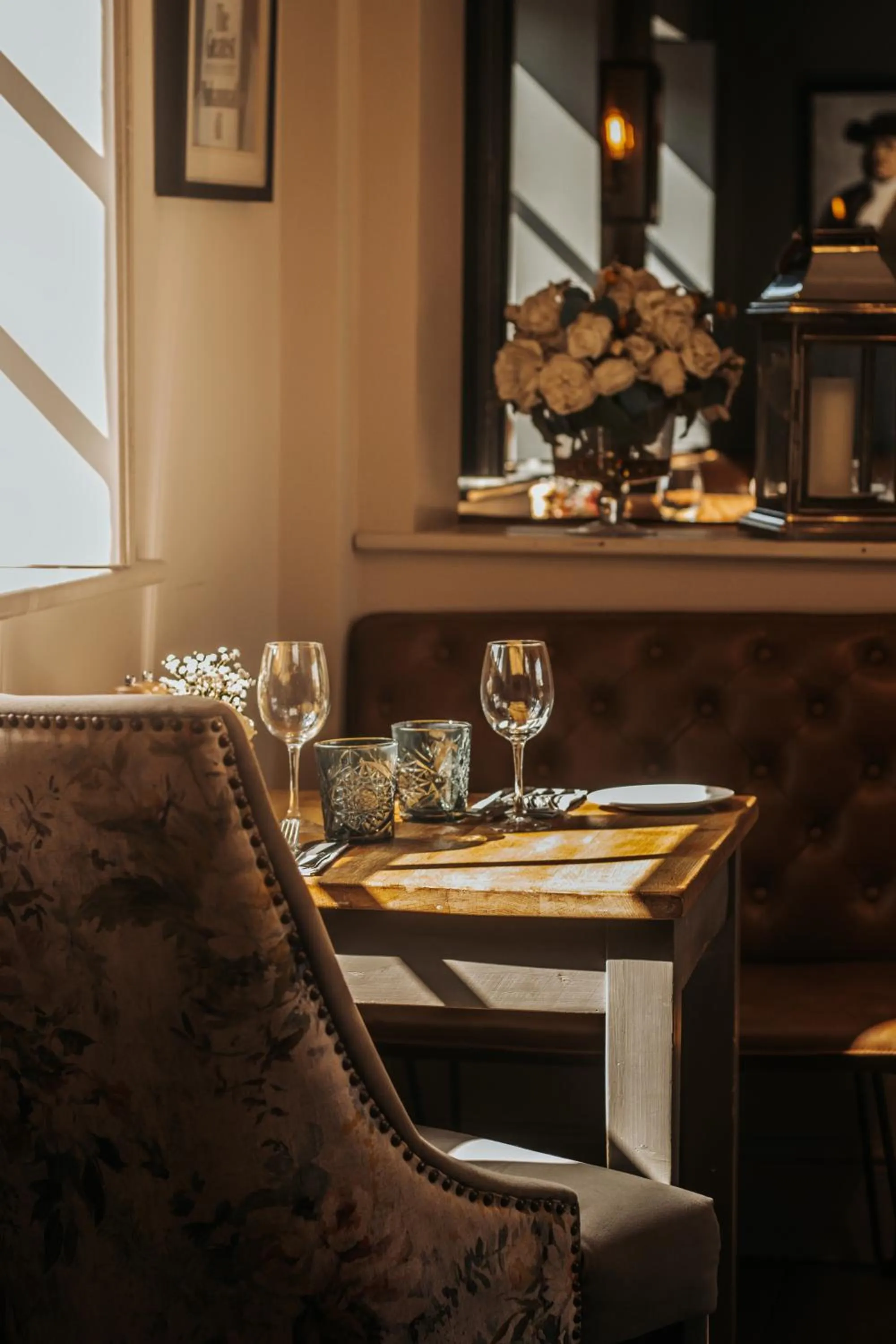 Dining area in The Fuzzy Duck