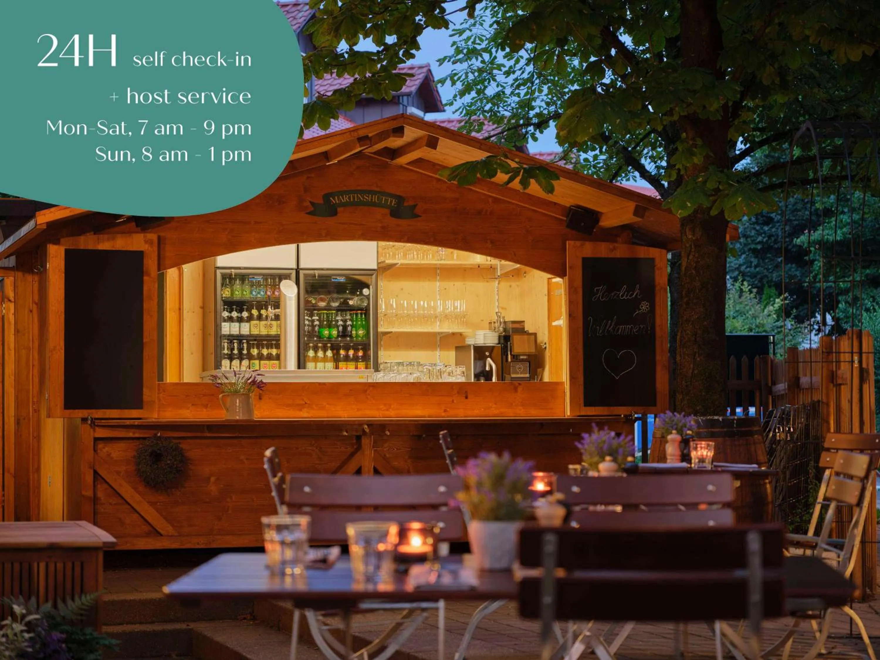 Patio in Classik Hotel Martinshof, Messe München