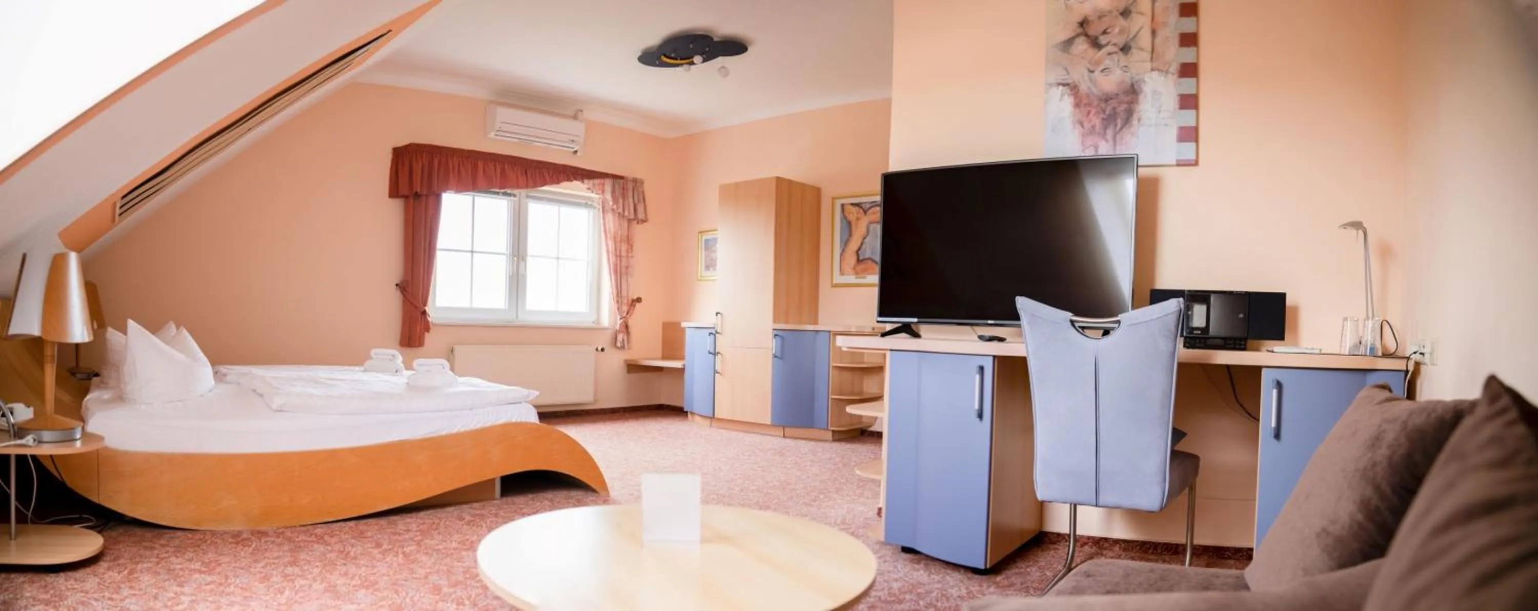 Bed in Hotel am Uckersee