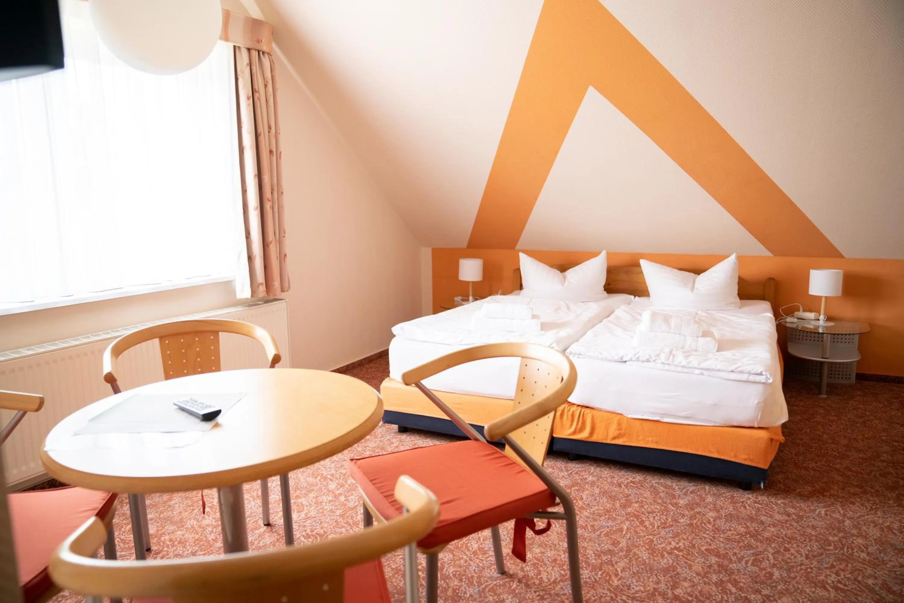 Bed in Hotel am Uckersee