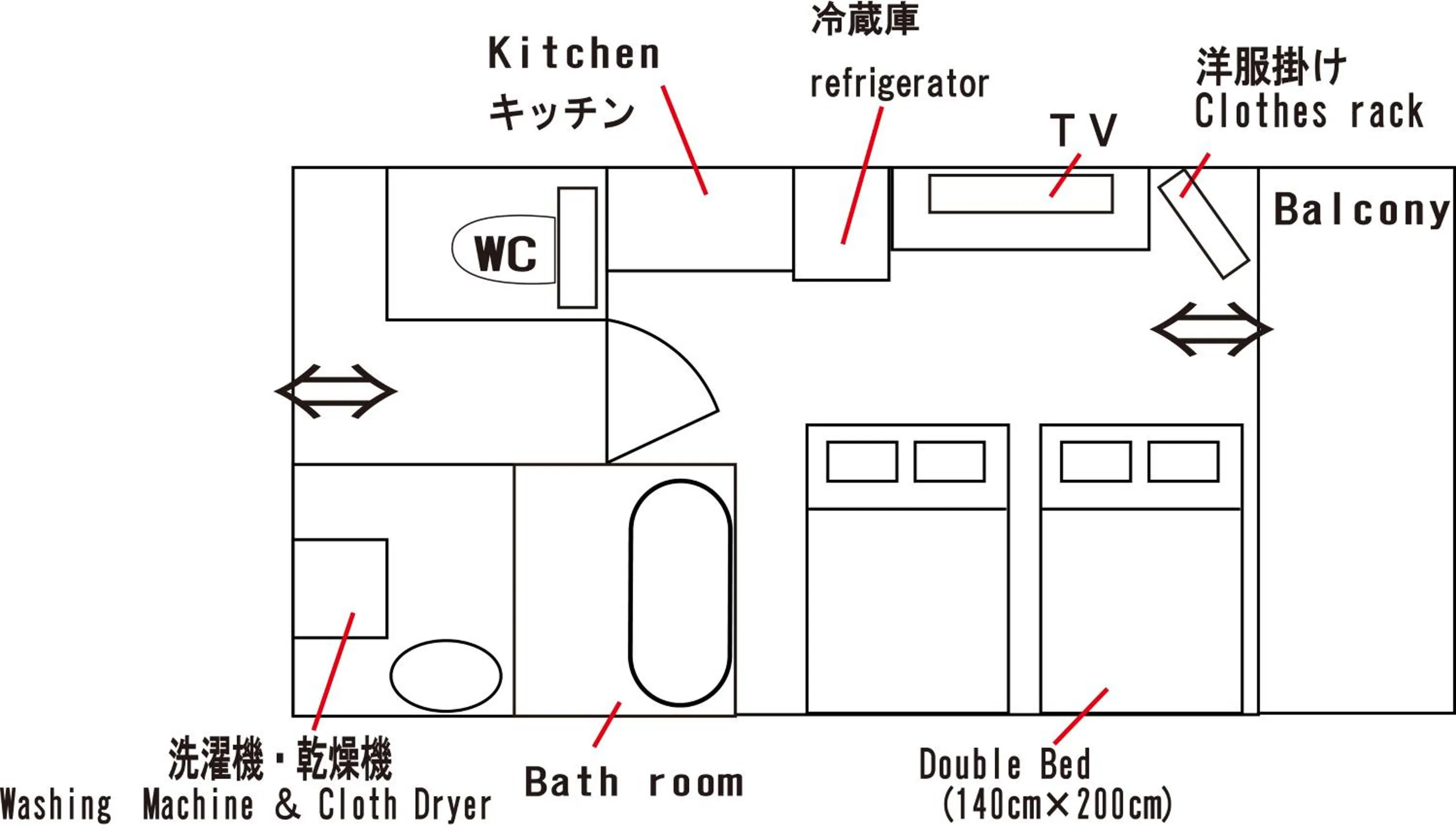 Floor Plan in Tenpoint Hotel OKOU